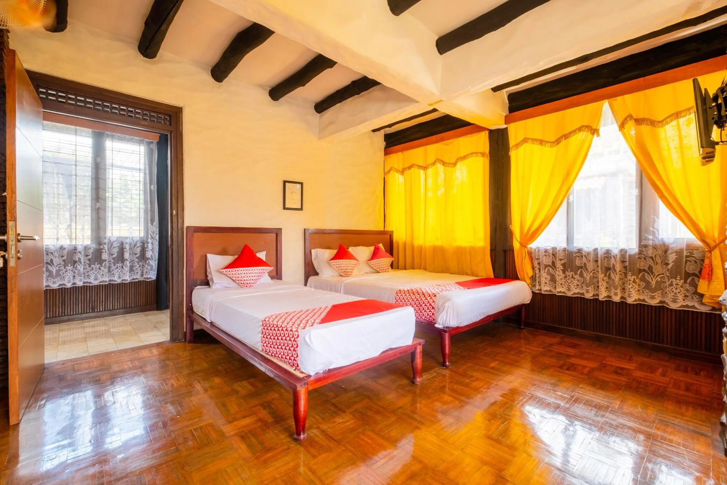 Bedroom, Bed in Capital O 2640 Cottage GS Rumah Kayu Syariah