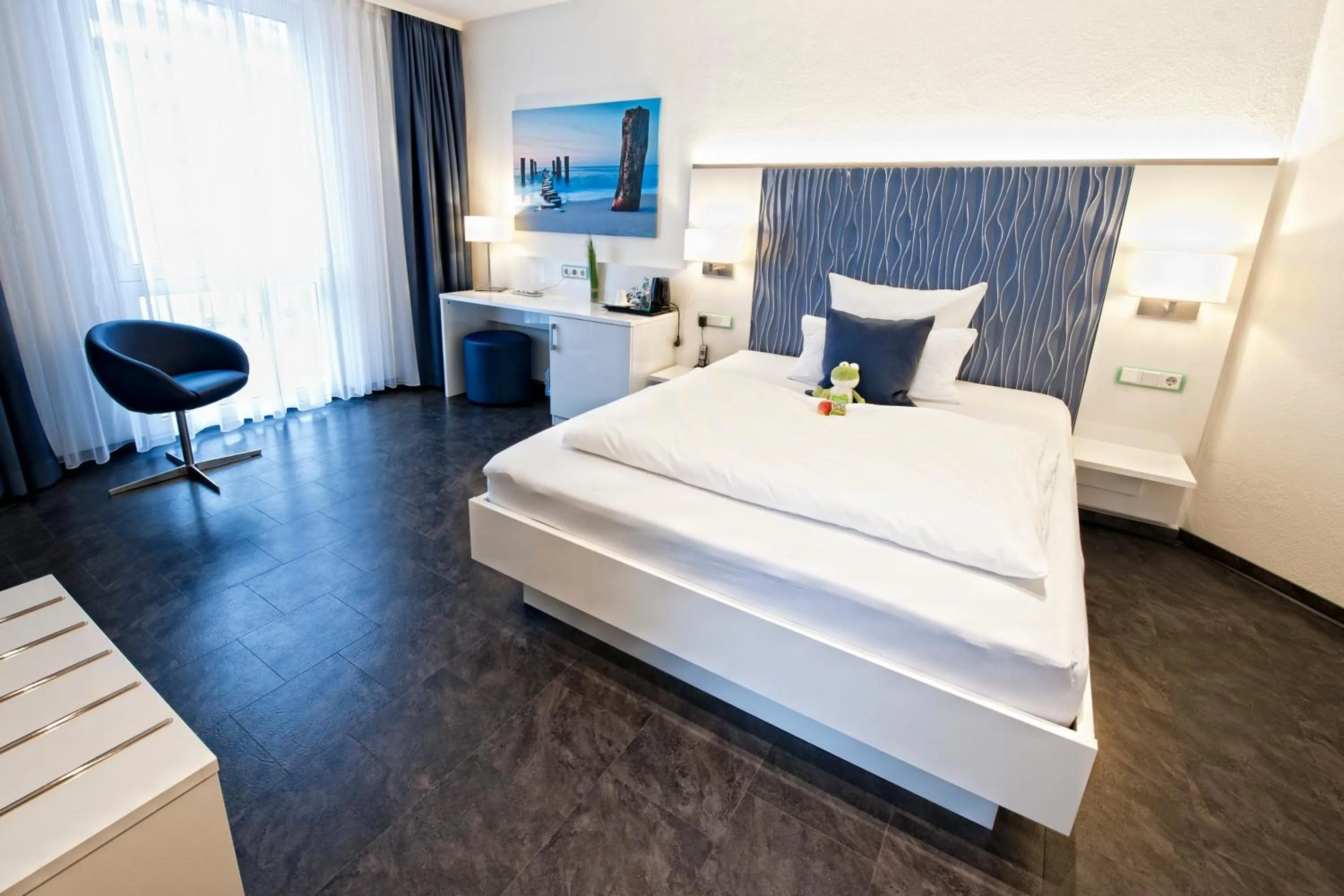 Living room, Bed in Hotel Jungstil