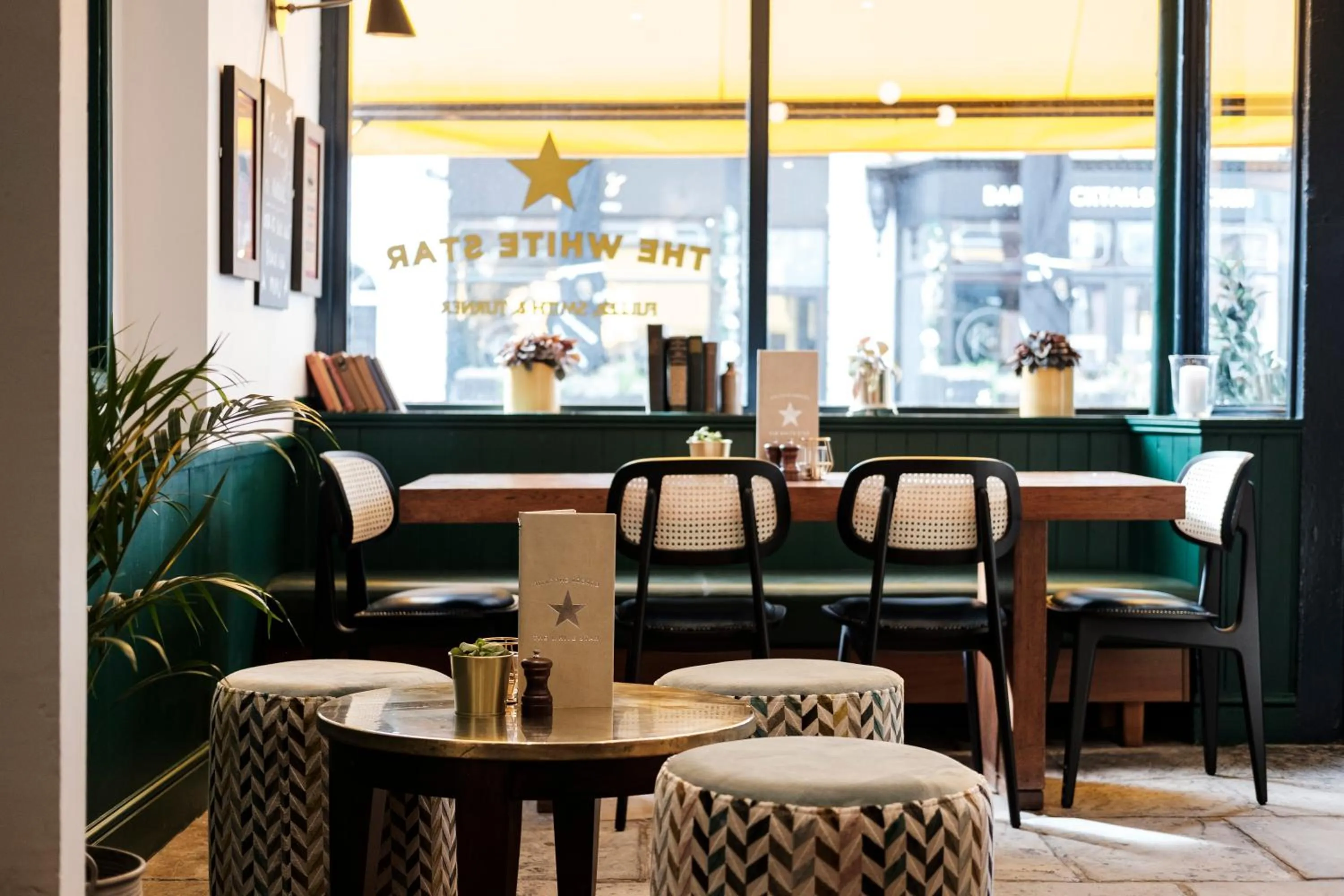 Seating area in The White Star Tavern