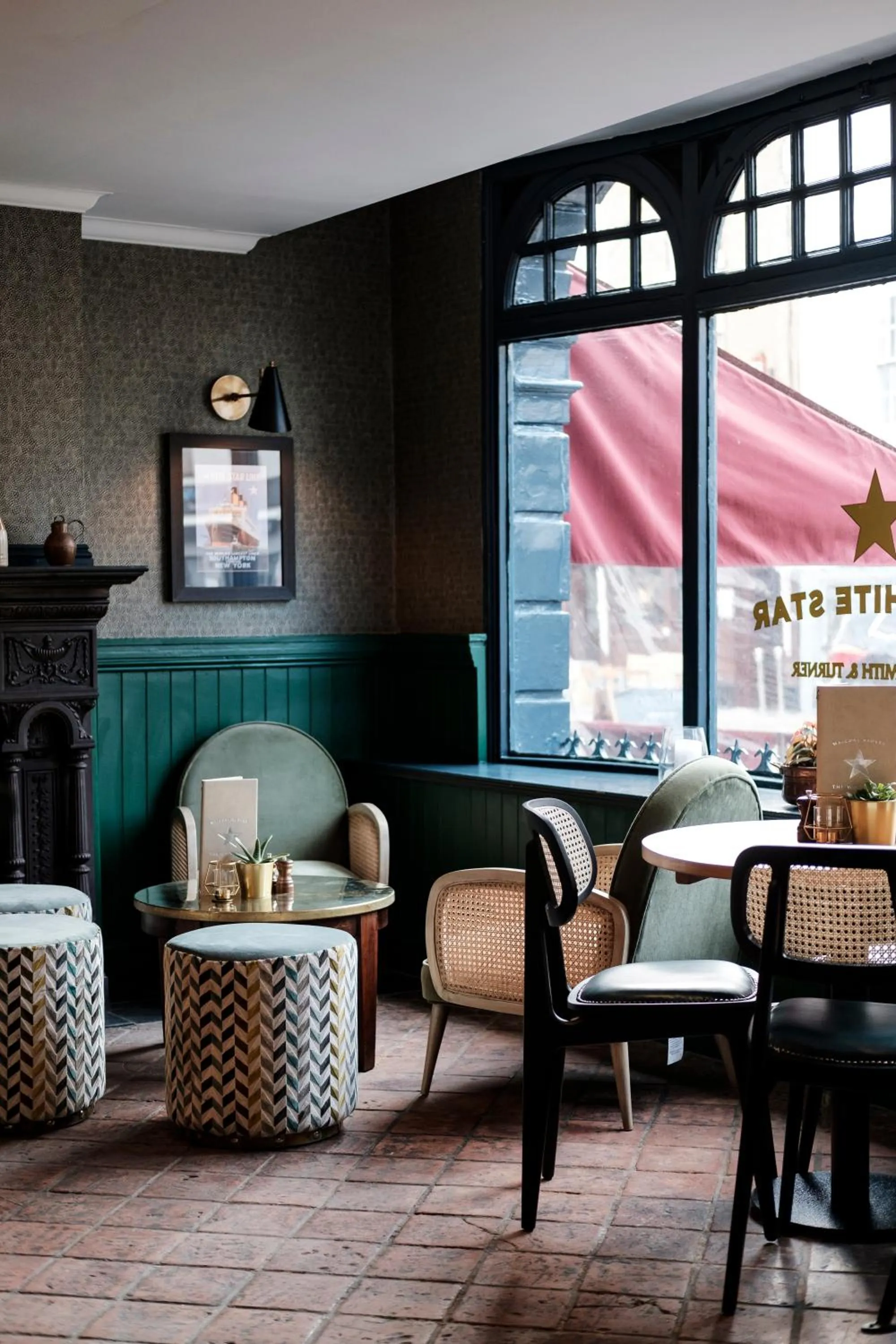 Seating area in The White Star Tavern