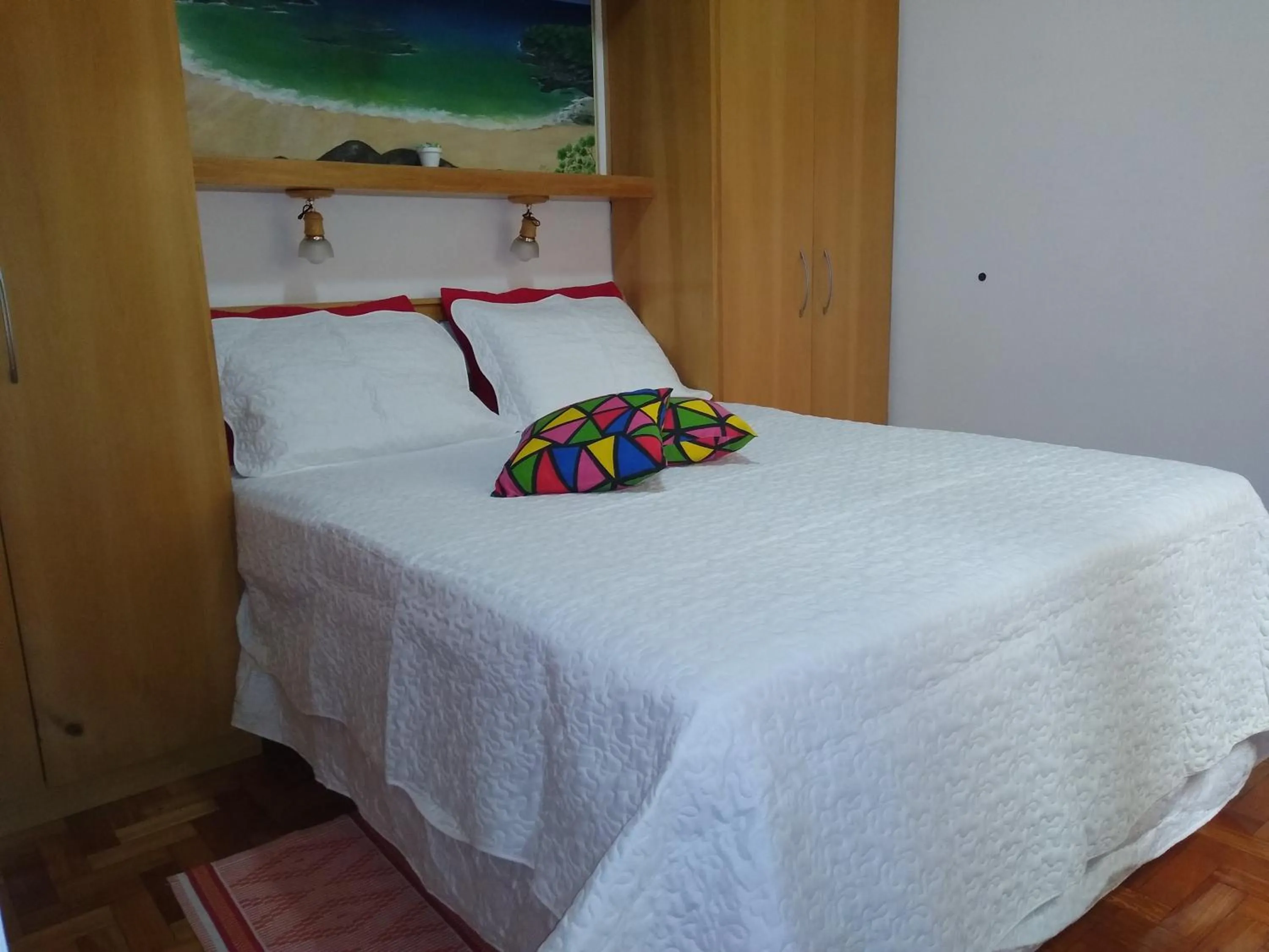 Bedroom, Bed in Aconchegante ao lado do shopping com garagem e Wifi