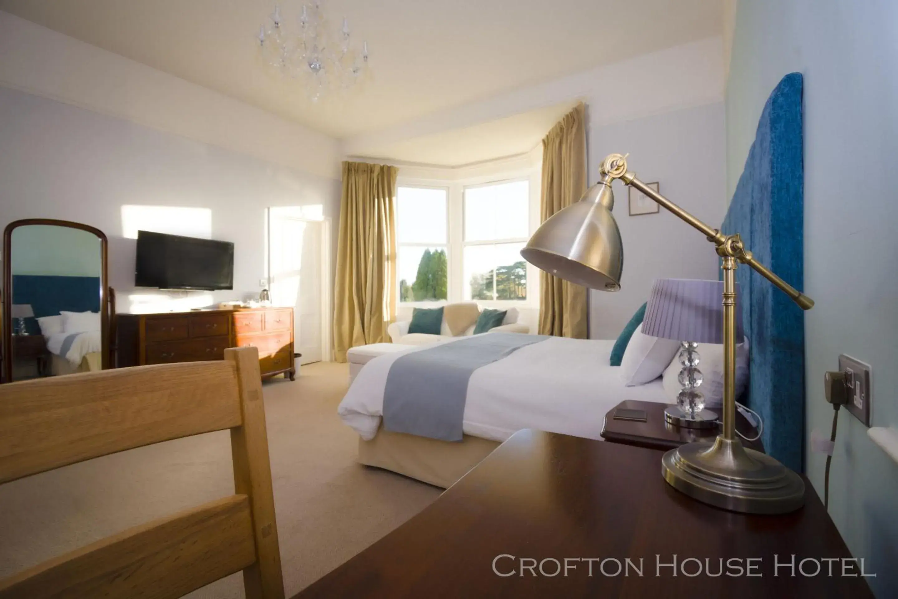 Bedroom, Bed in Crofton House Hotel Bedroom, Bed in Crofton House Hotel