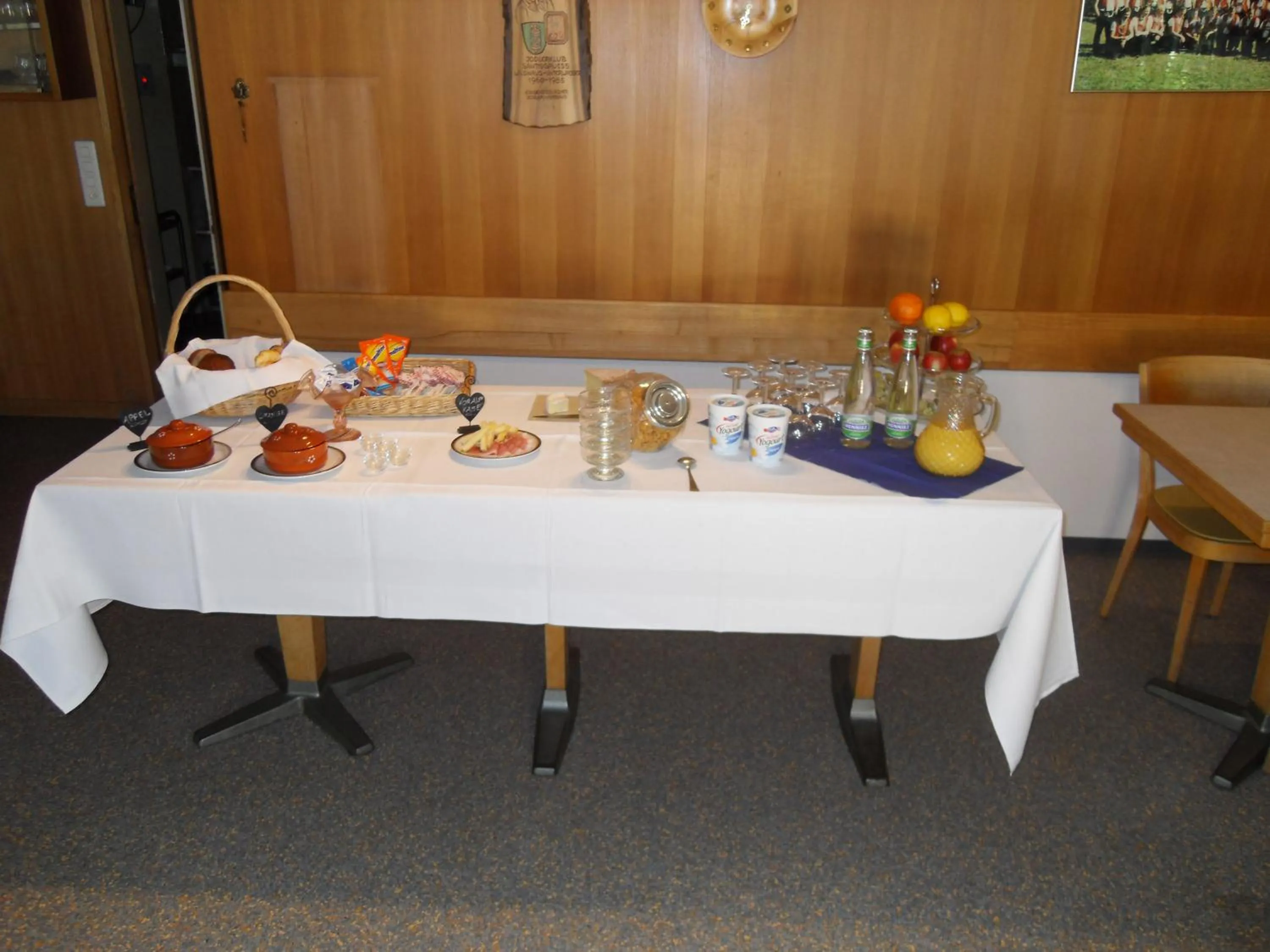 Buffet breakfast in Hotel Alpina