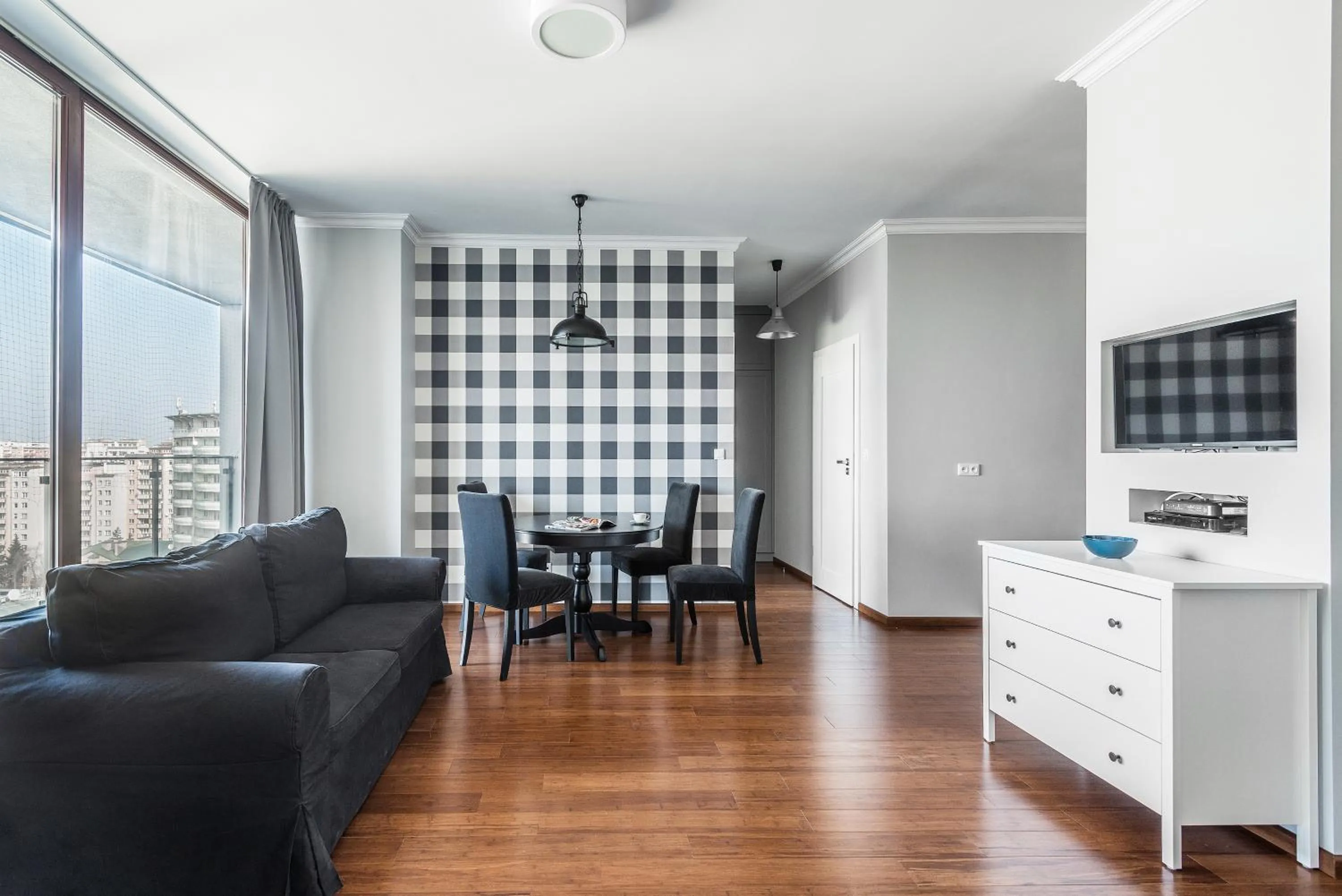 Seating area in Triton Park Apartments