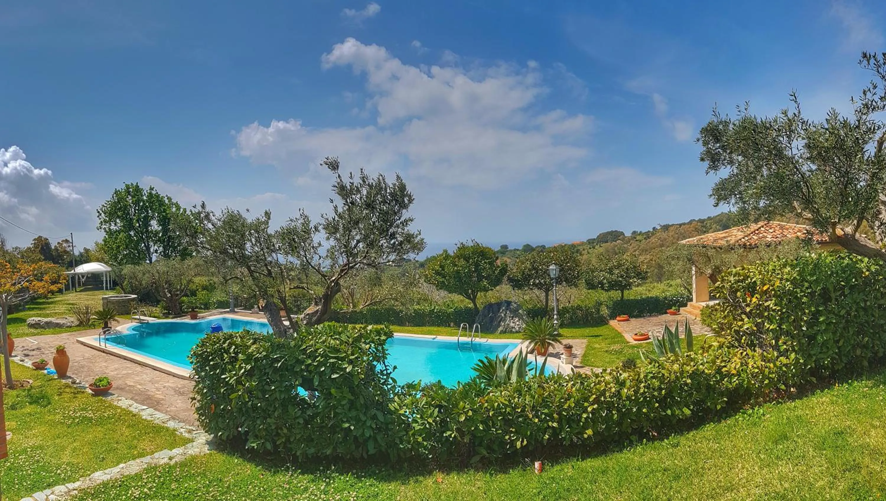 Pool view in Villa Amalia Srls