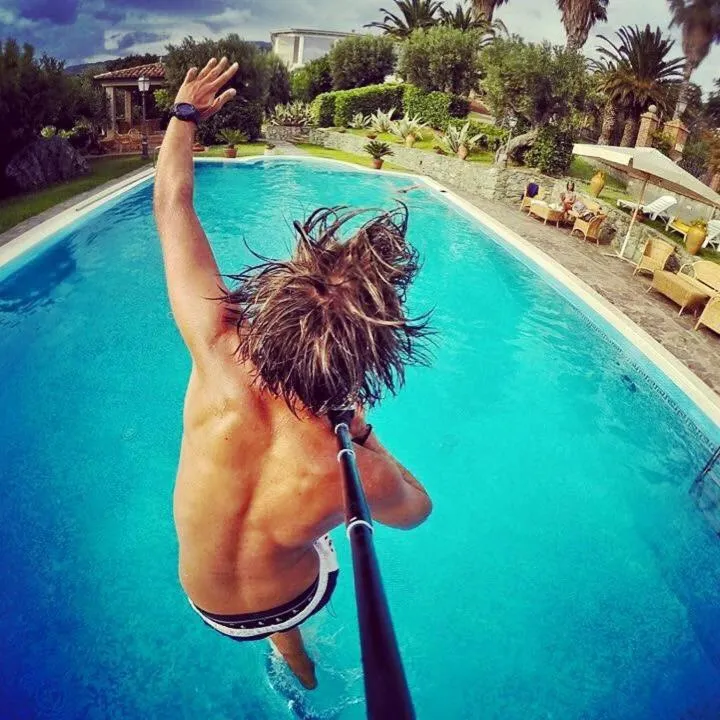 Pool view in Villa Amalia Srls