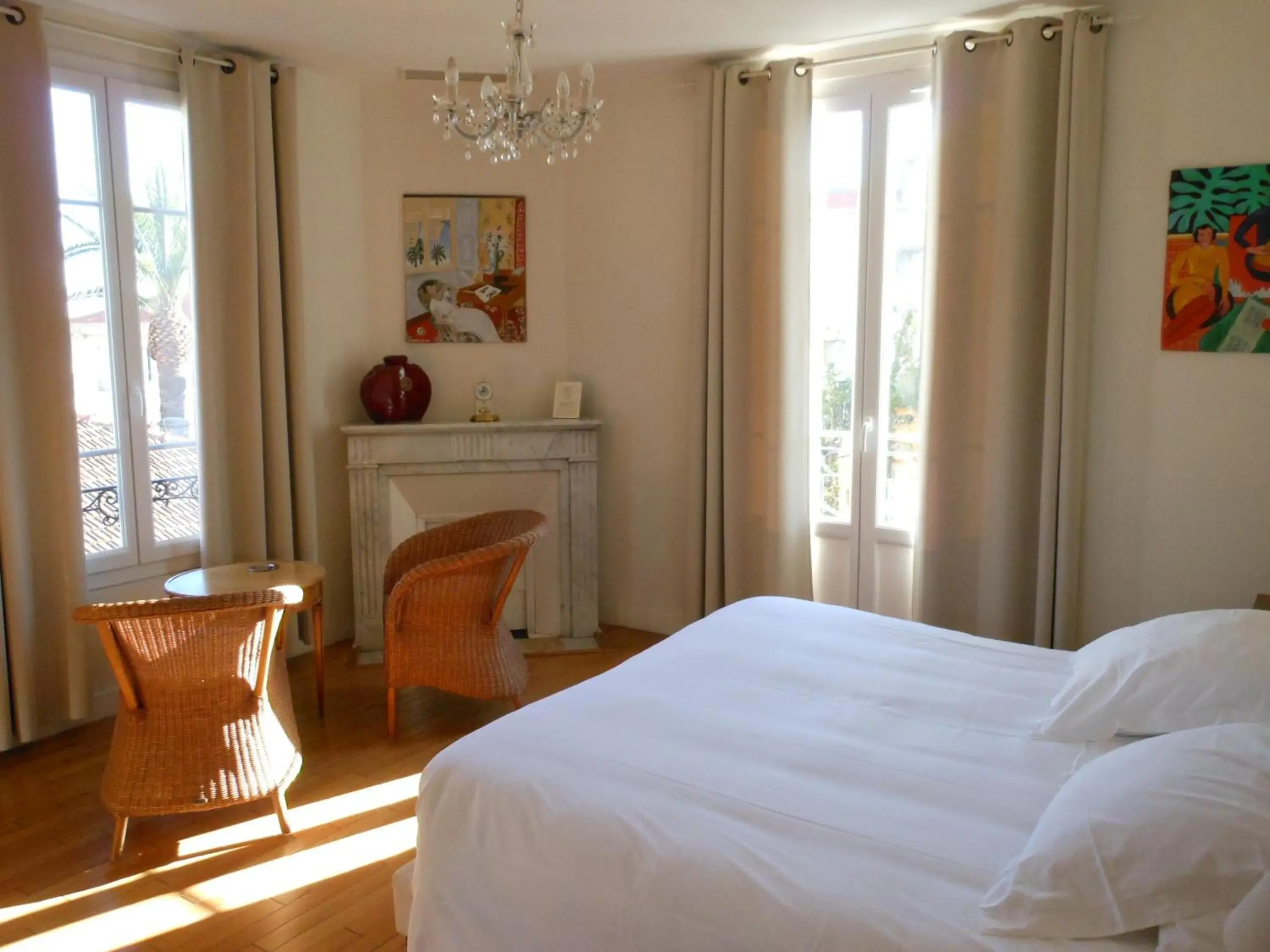 Bedroom, Bed in Hotel Villa Les Cygnes