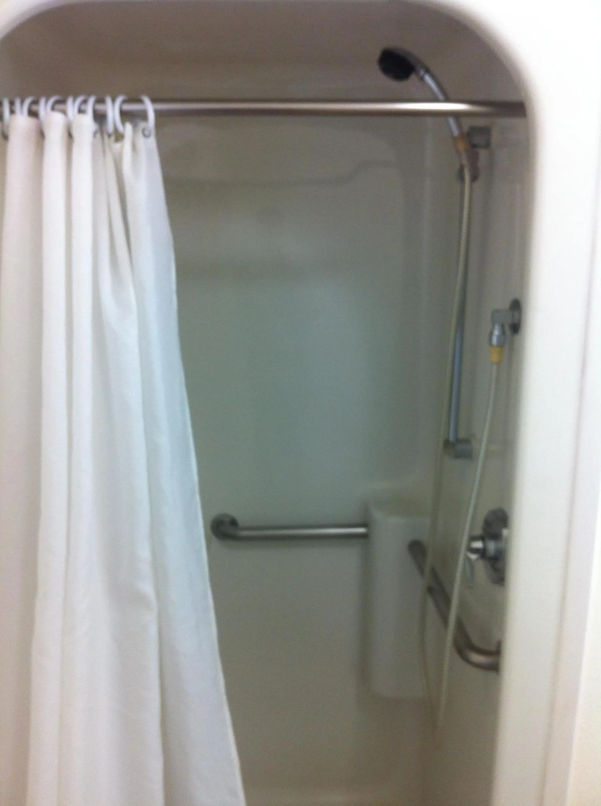 Shower in La Hacienda Motel