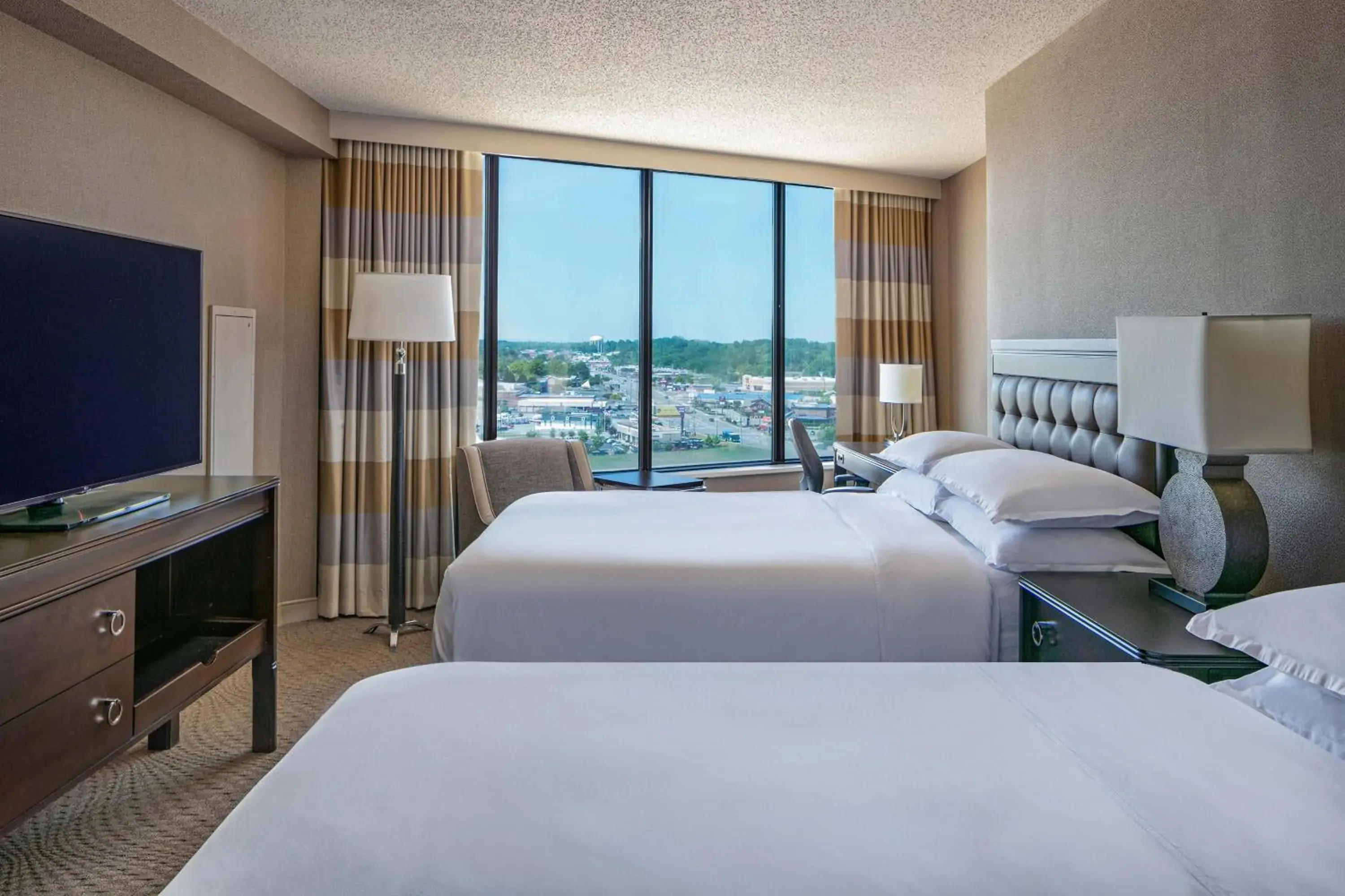 Queen Room with Two Queen Beds and Roll-in Shower - Mobility Accessible in Sheraton Greensboro Queen Room with Two Queen Beds and Roll-in Shower - Mobility Accessible in Sheraton Greensboro