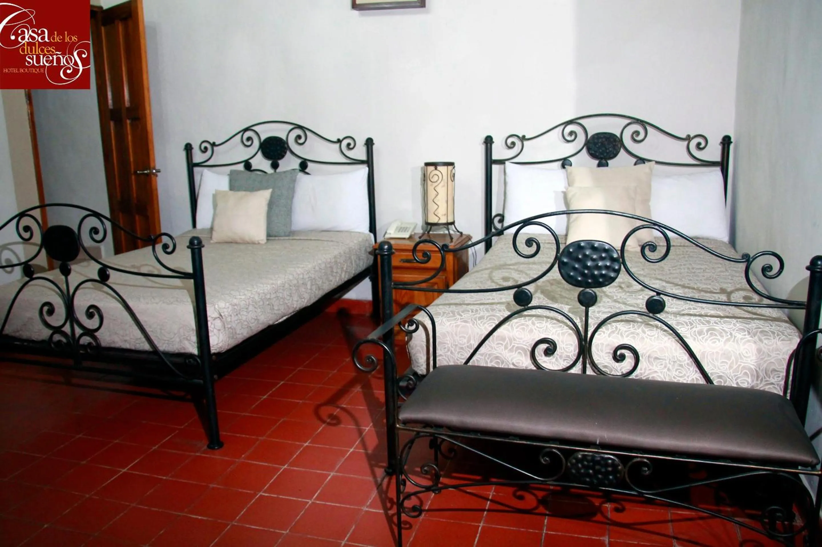 Decorative detail, Bed in Casa de los Dulces Sueños