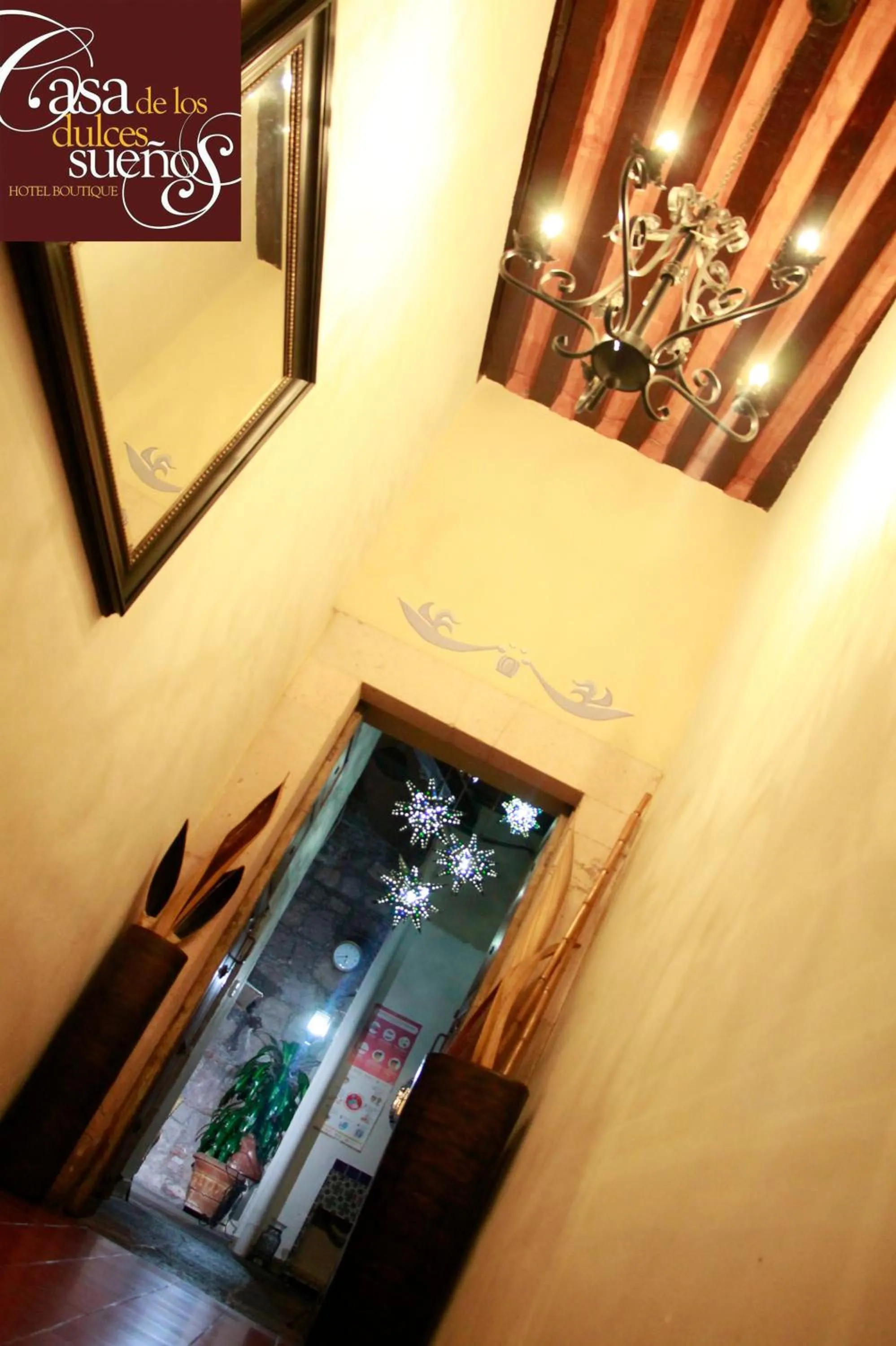 Text overlay in Casa de los Dulces Sueños