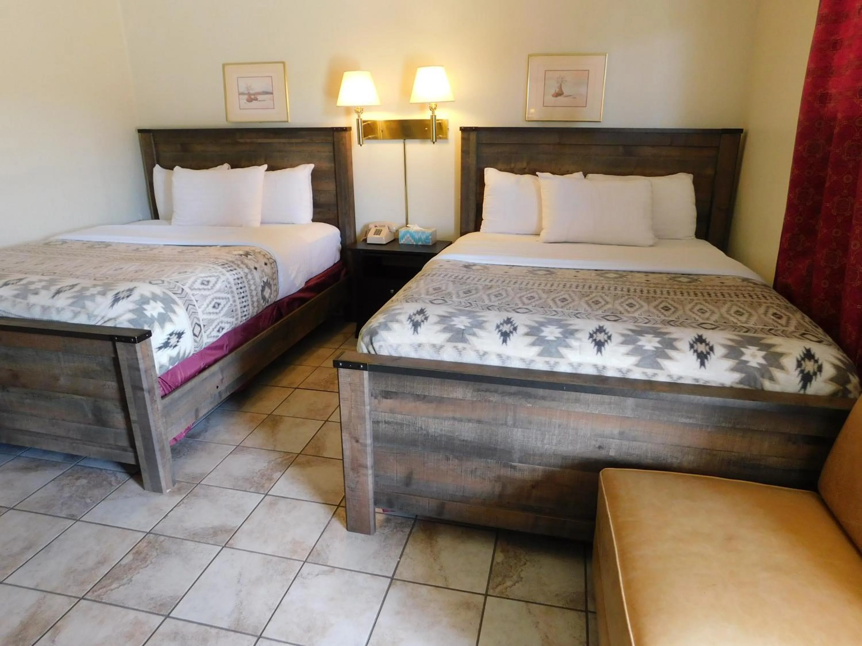 Bed in Drifter Motel