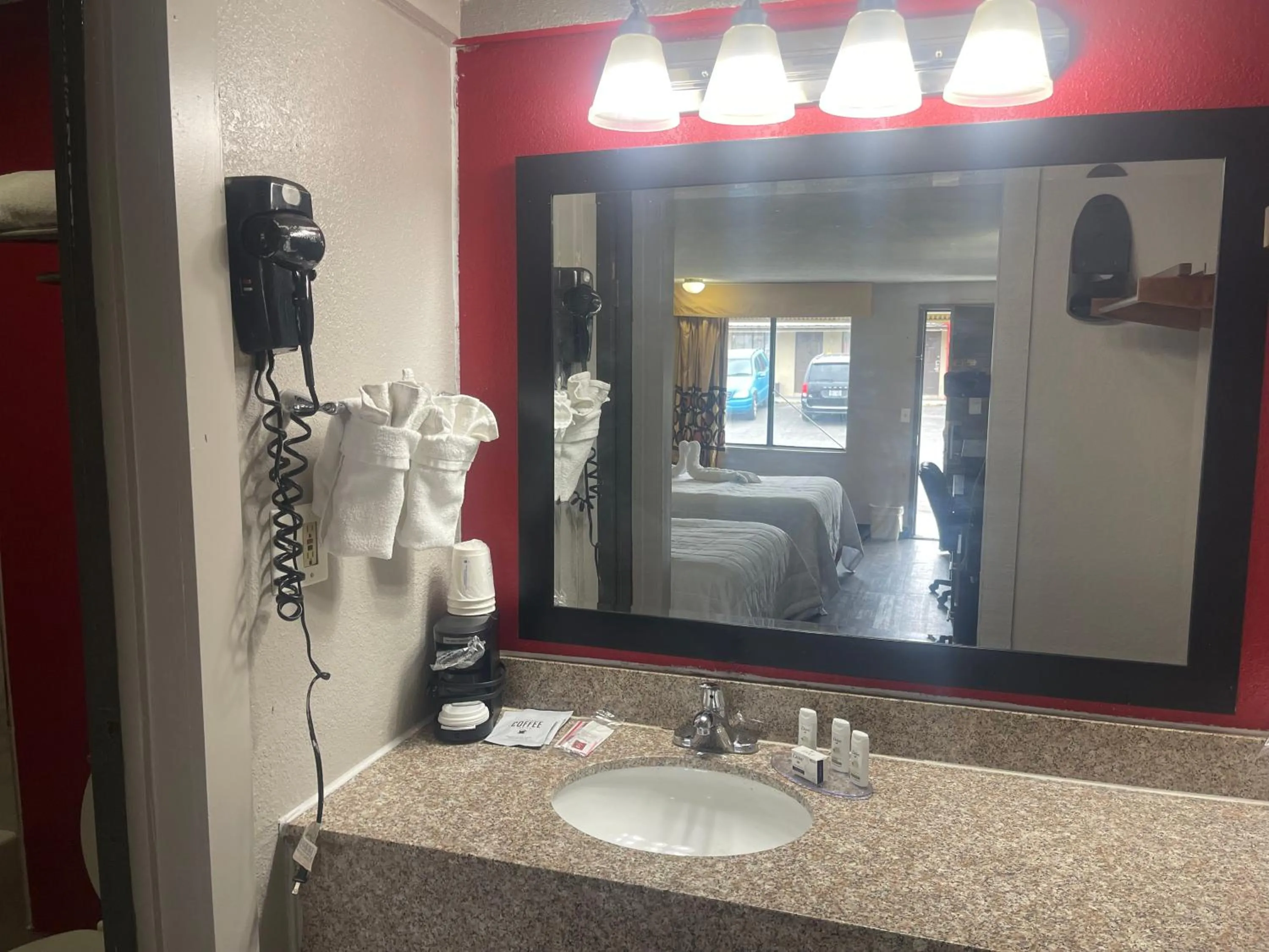 Bathroom in Super 8 by Wyndham Monroe