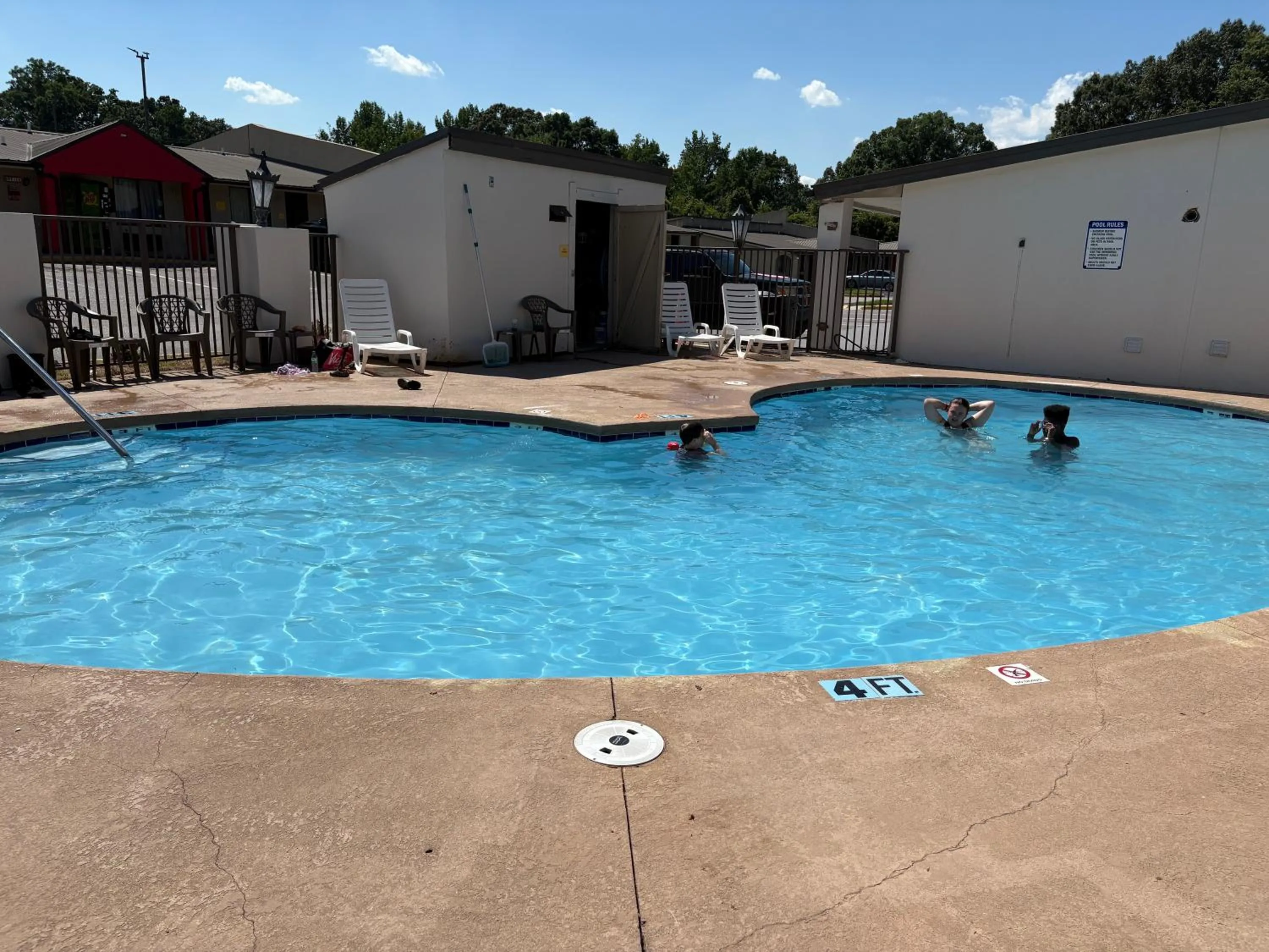 Swimming pool in Super 8 by Wyndham Monroe