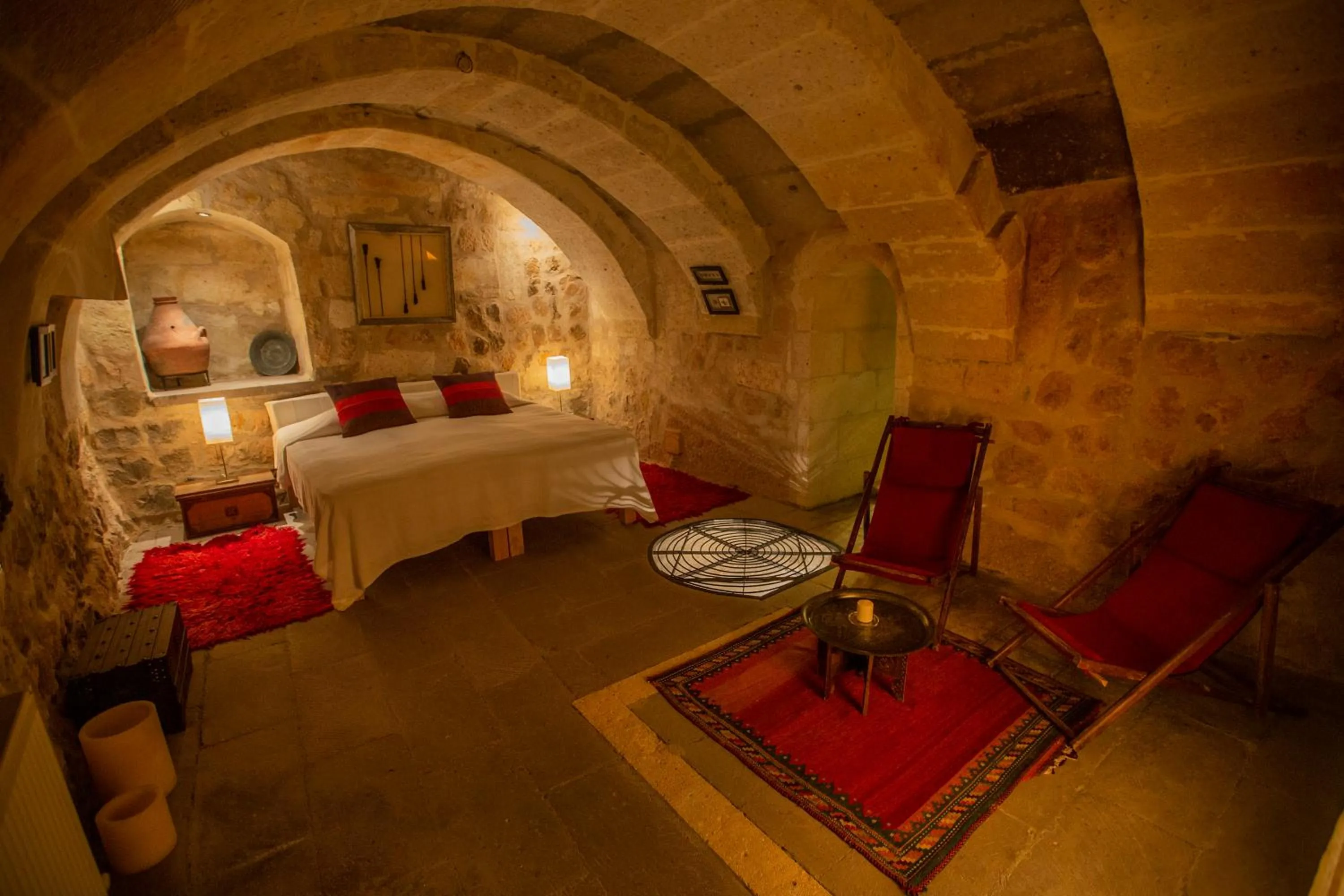 Bedroom, Bed in Asmalı Cave House