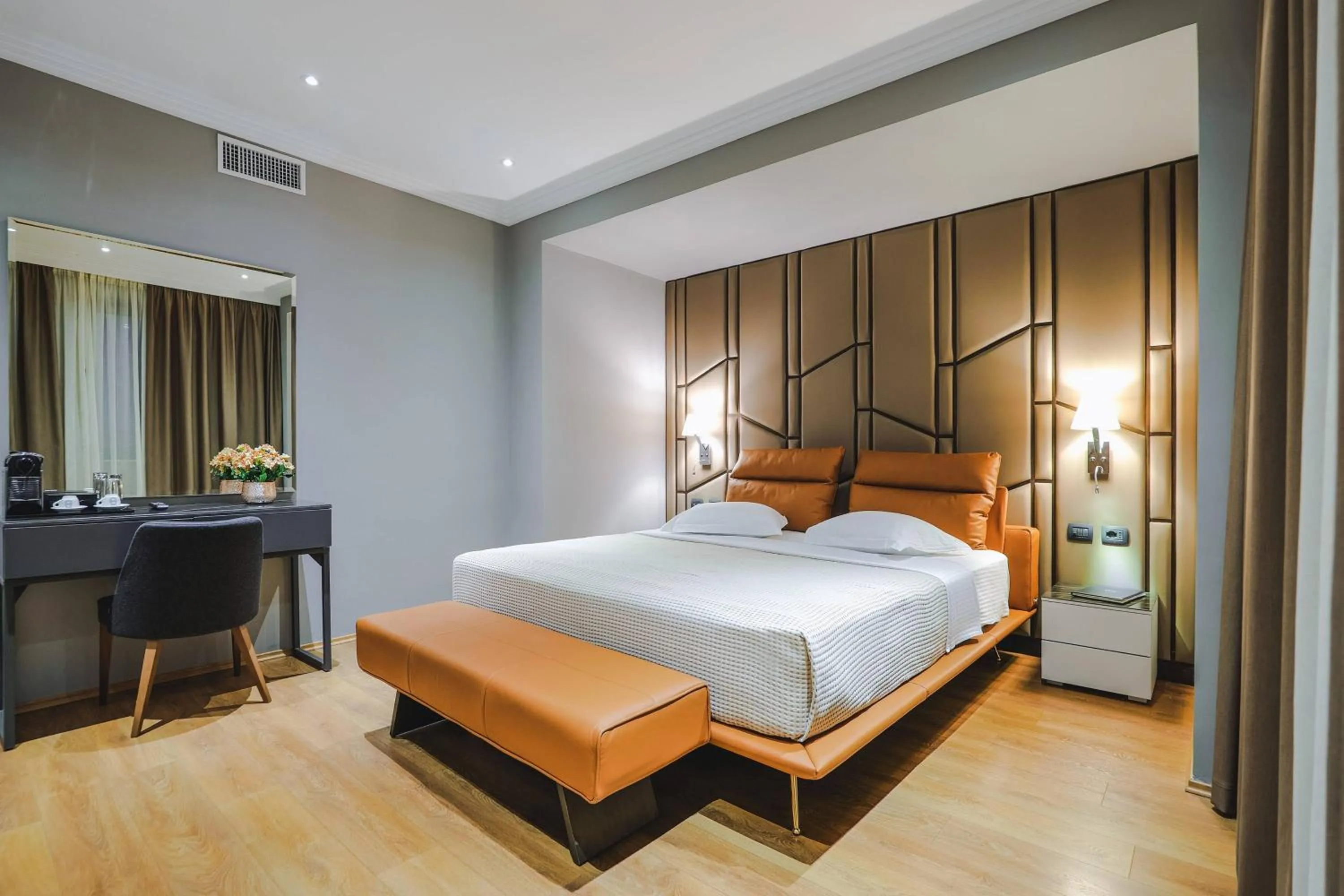 Bed in Hotel Saranda Butrinti Affiliated by Meliá