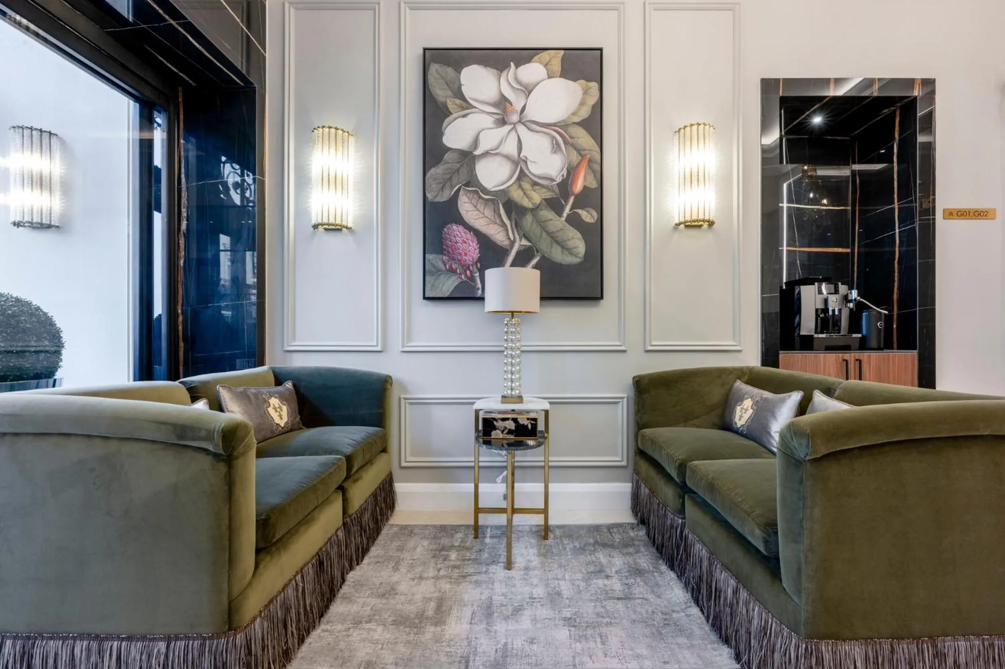 Seating area in The Castleton Hotel