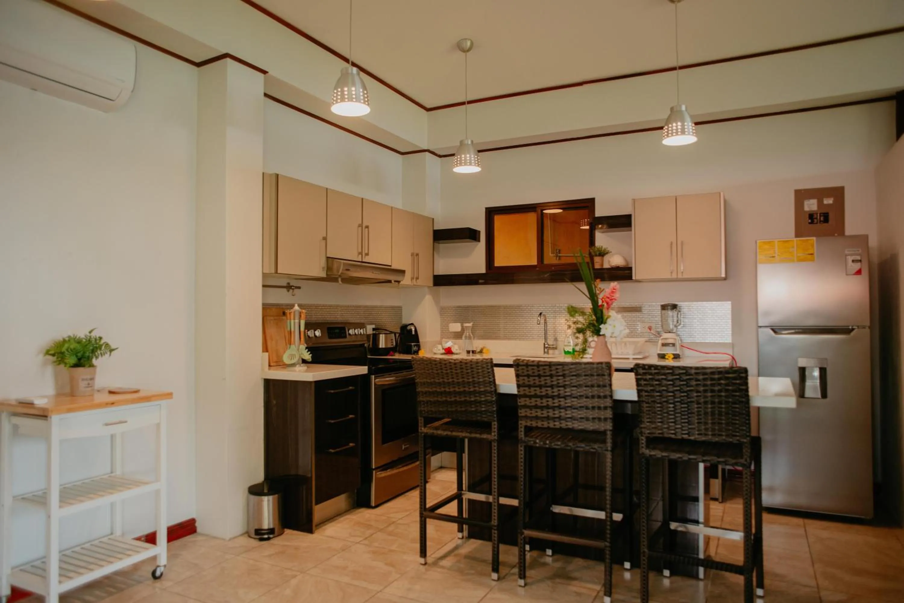 Kitchen or kitchenette in Eco Boutique Hotel Vista Las Islas Reserva Natural