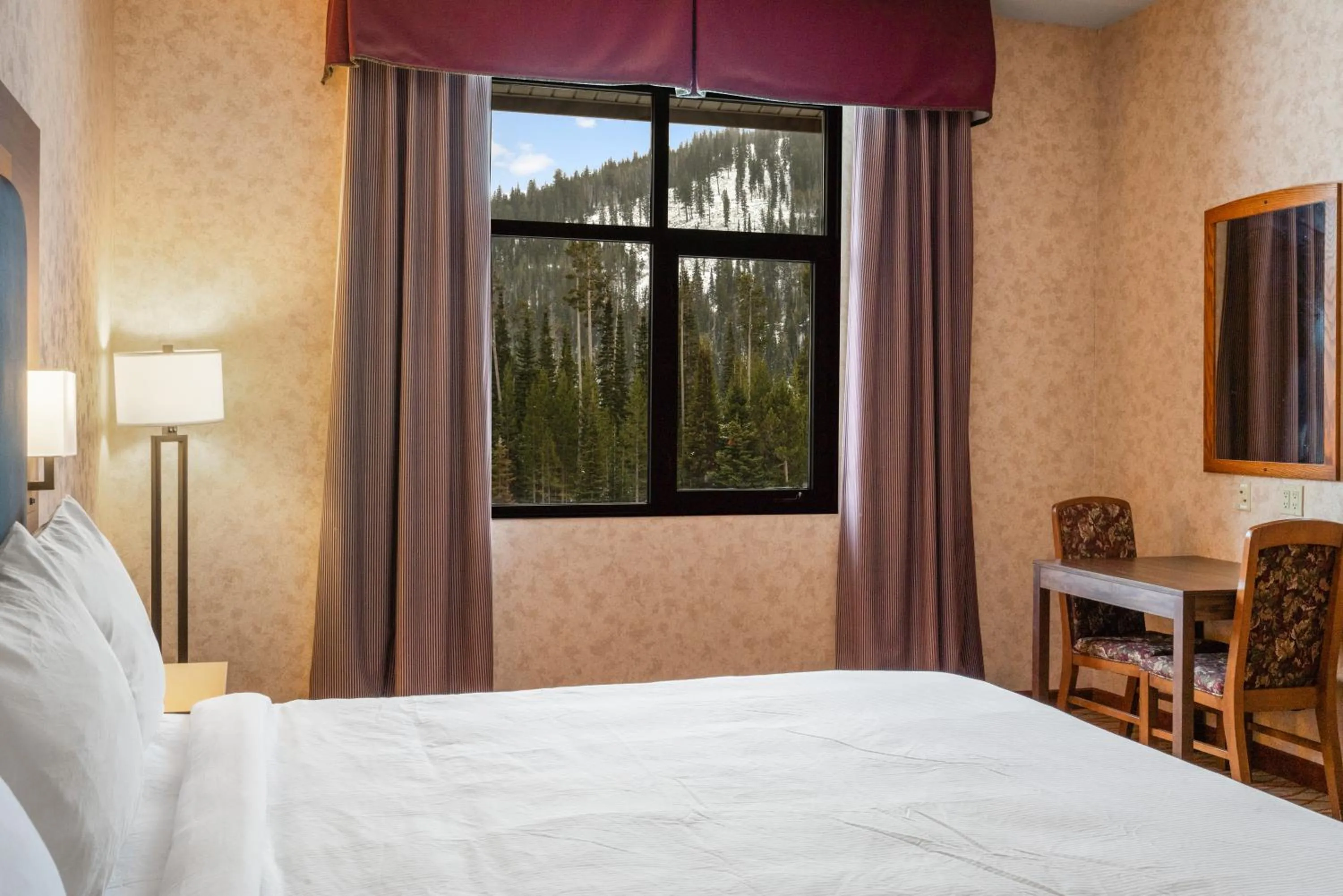 Bed in The Lodge at Big Sky