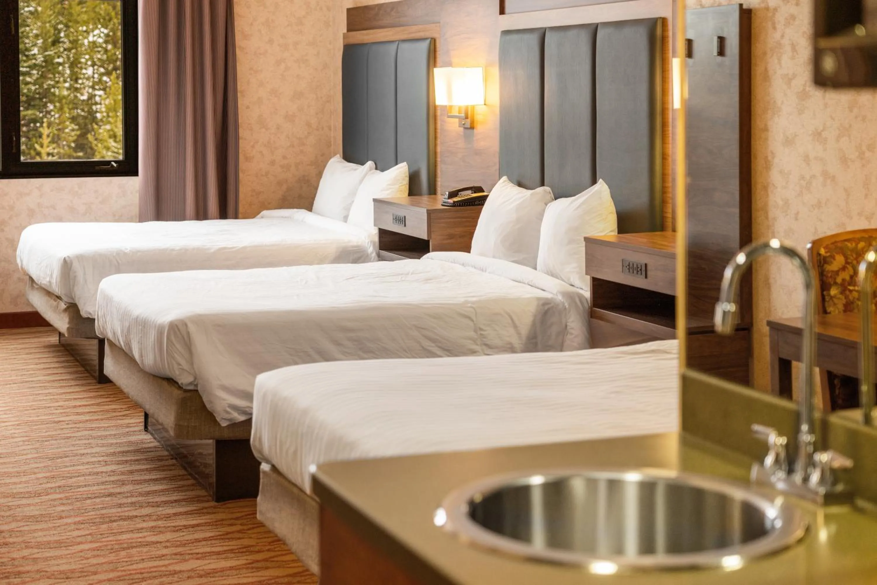 Bed in The Lodge at Big Sky