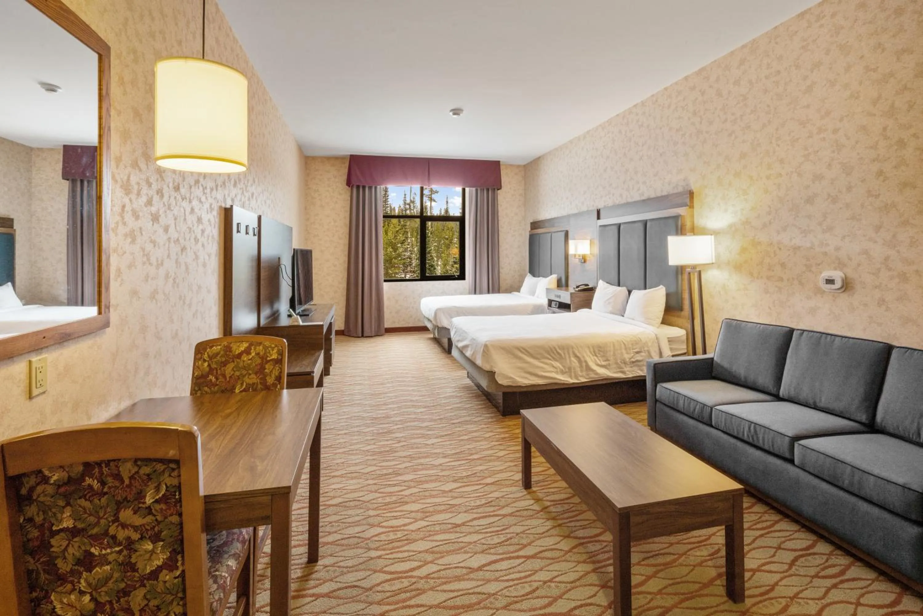 Bed in The Lodge at Big Sky