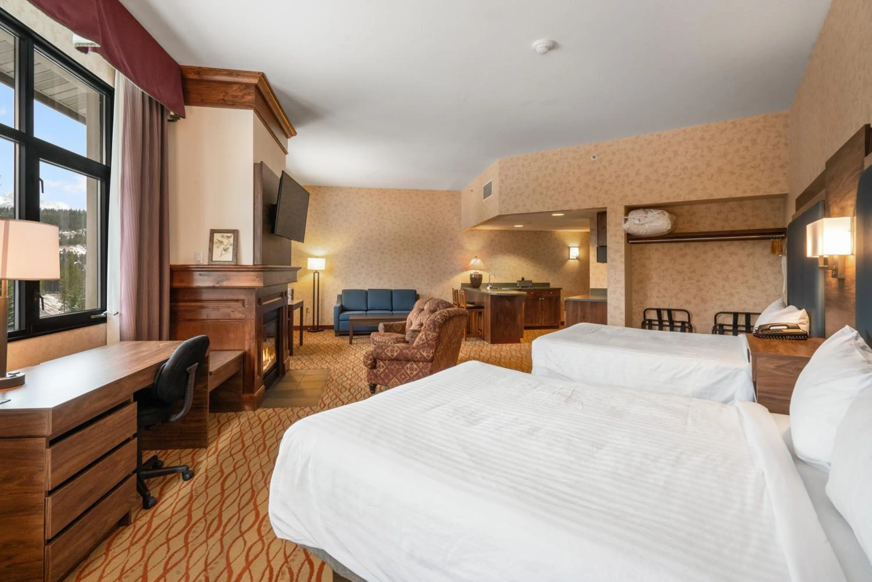 Bed in The Lodge at Big Sky