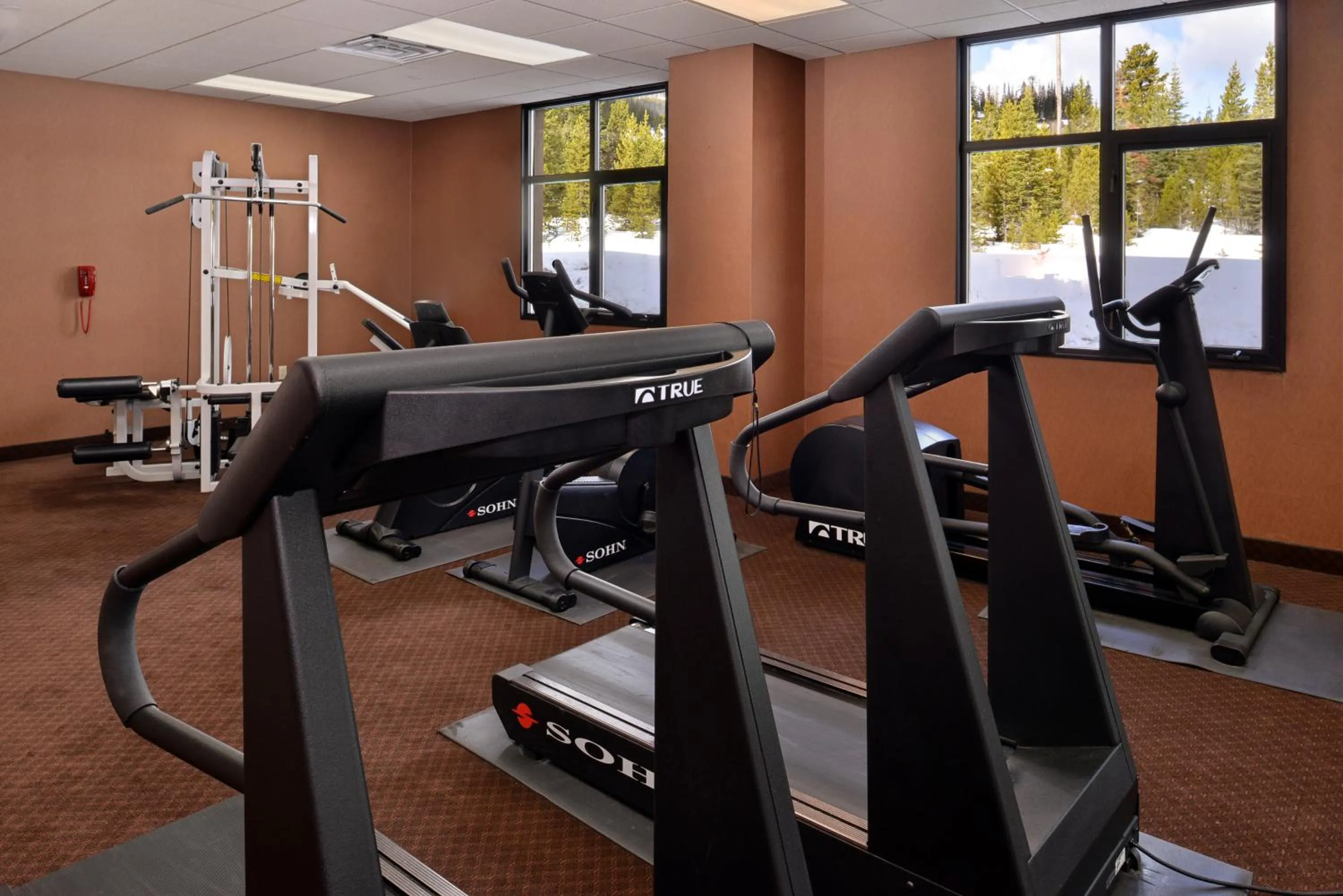 Fitness centre/facilities in The Lodge at Big Sky