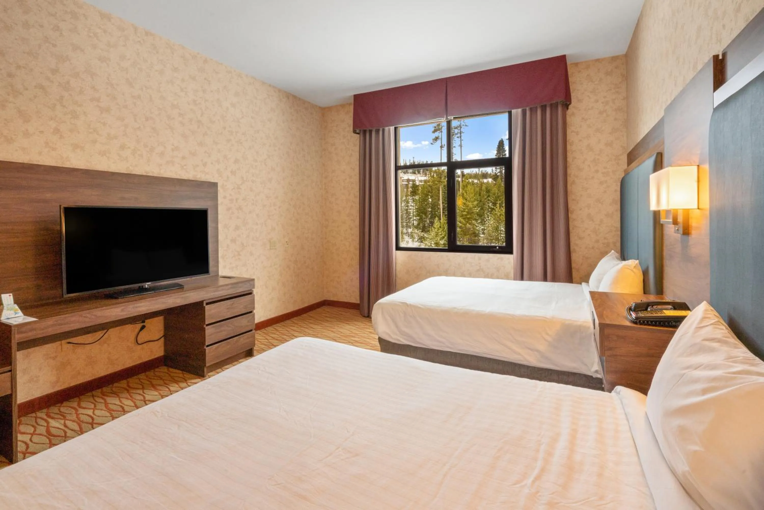 Bed in The Lodge at Big Sky