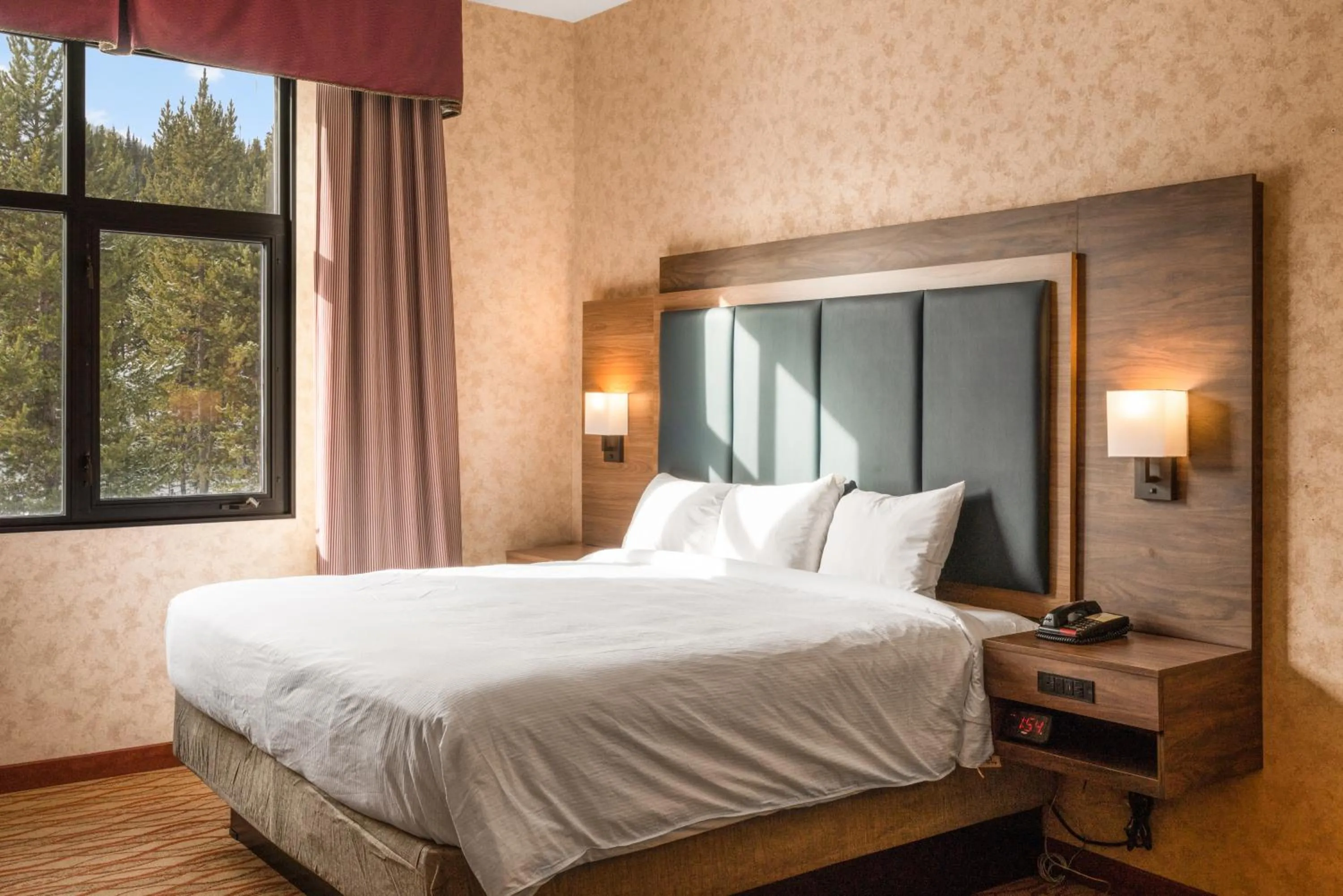 Bed in The Lodge at Big Sky