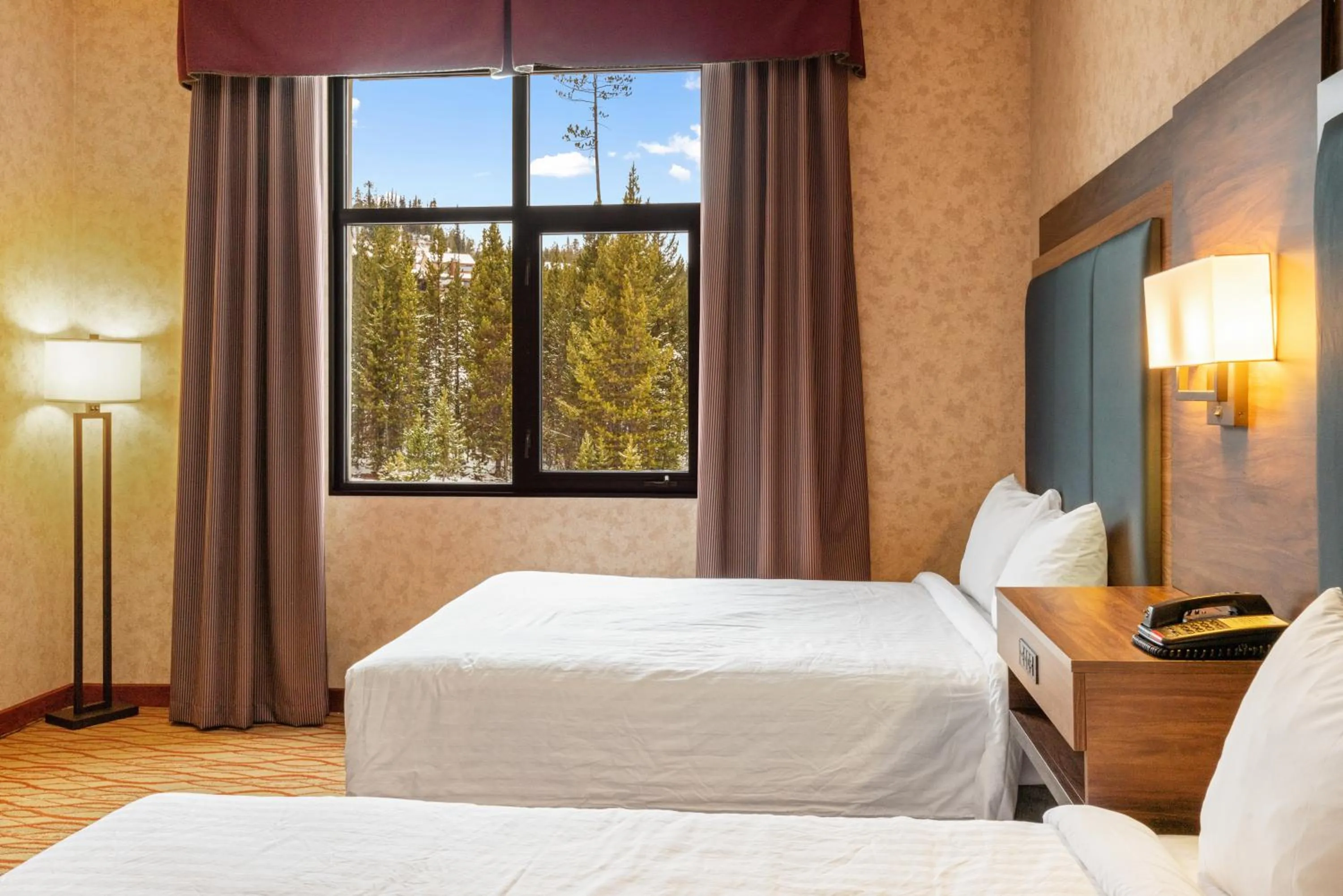 Bed in The Lodge at Big Sky