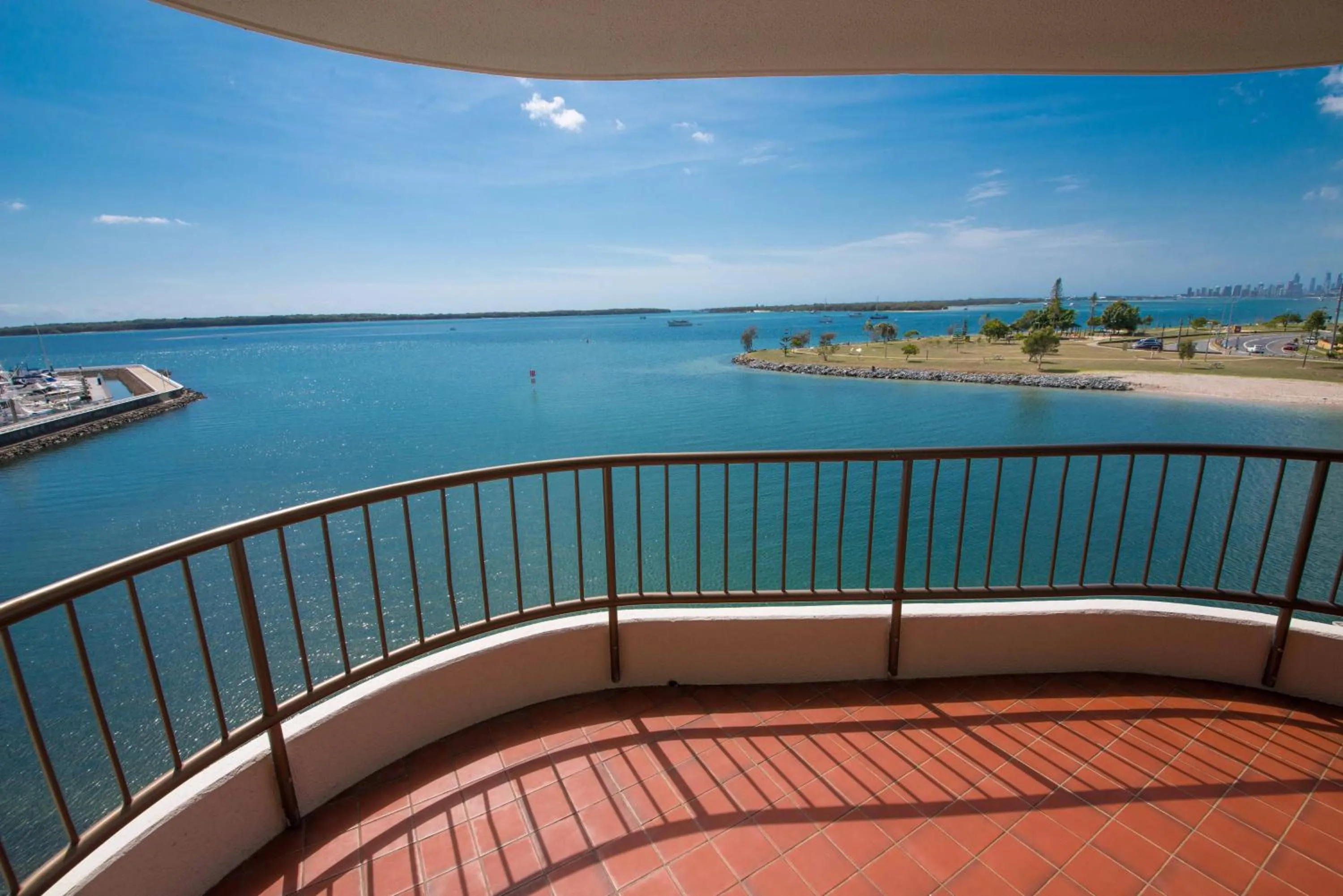 Sea view in Broadwater Shores Waterfront Apartments