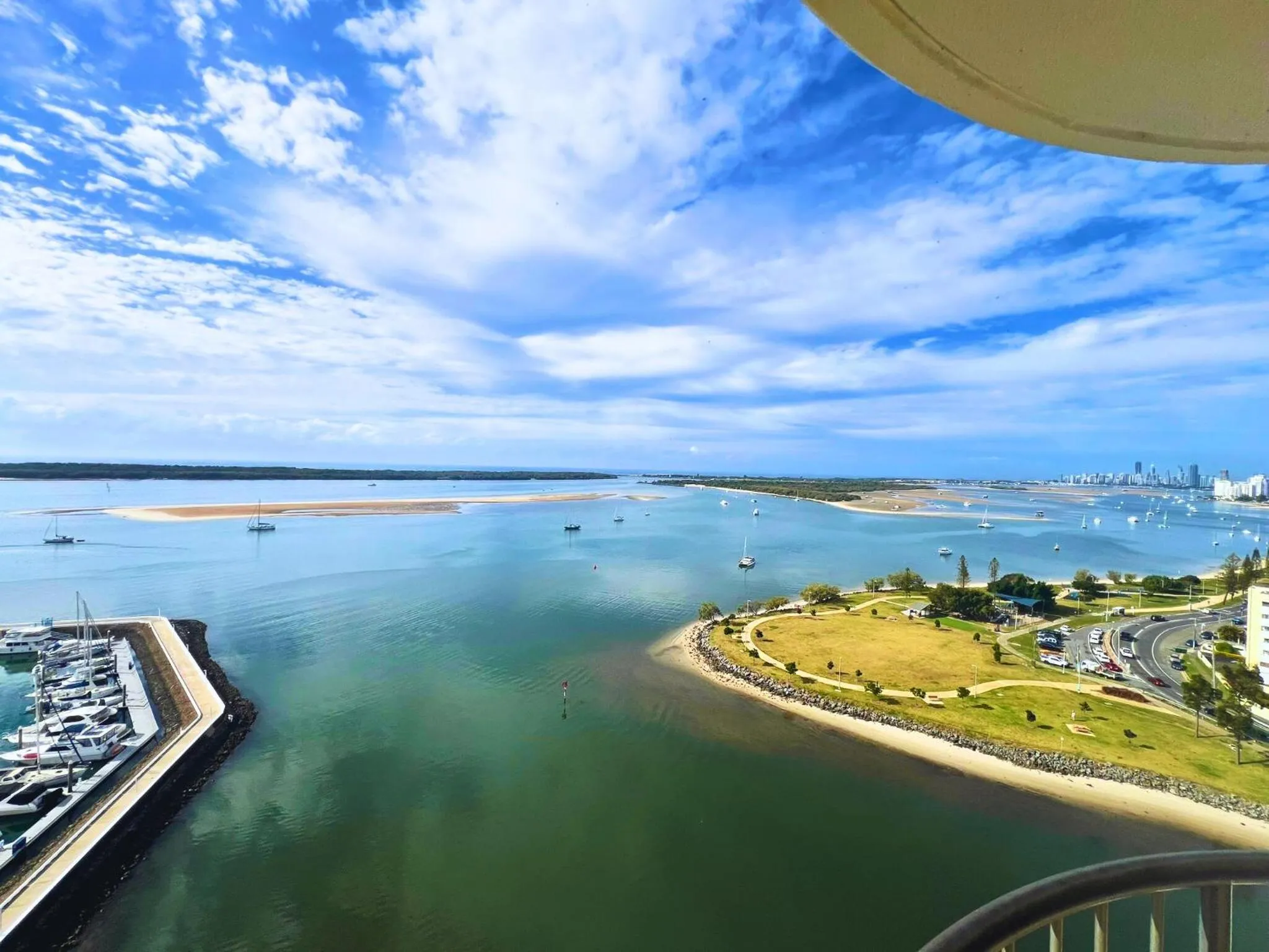 Sea view in Broadwater Shores Waterfront Apartments