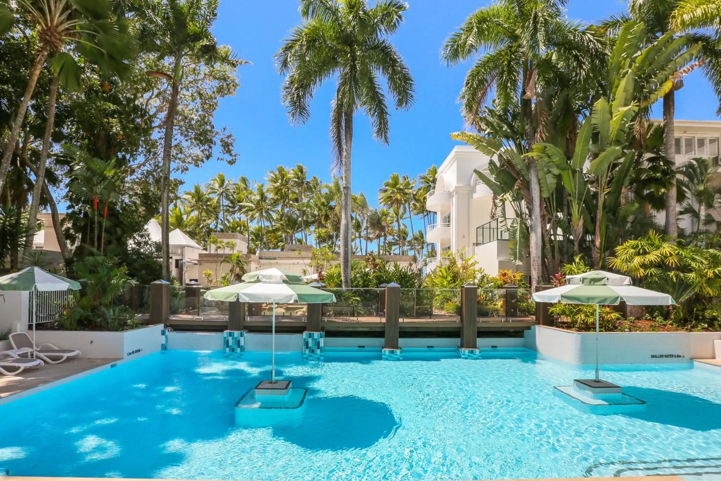 Pool view in Alamanda Palm Cove by Lancemore Pool view in Alamanda Palm Cove by Lancemore