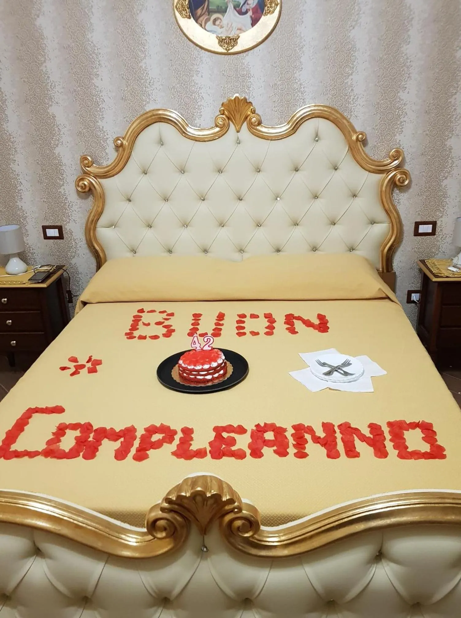 Decorative detail, Bed in B&B Villa Catiè