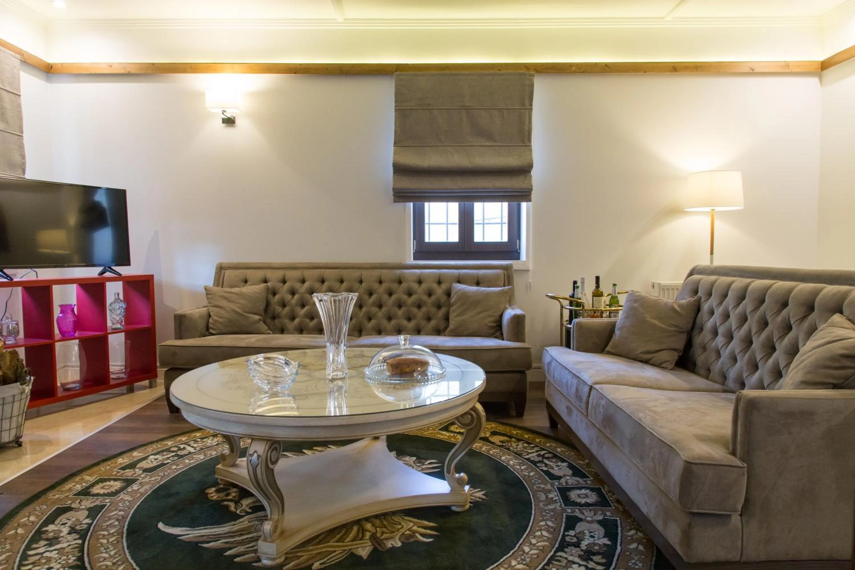 Seating area in Abi Luxury Villas