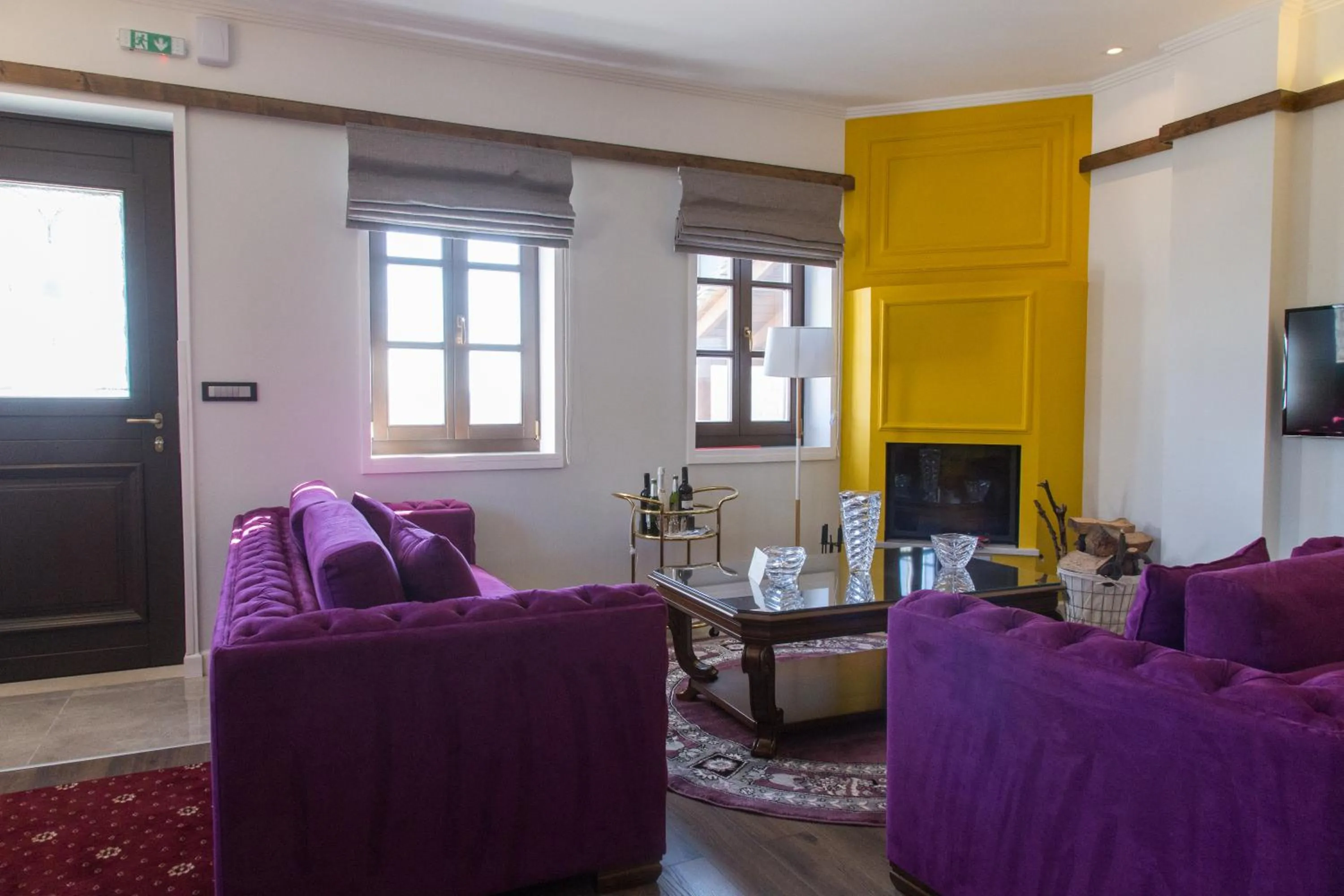 Seating area in Abi Luxury Villas