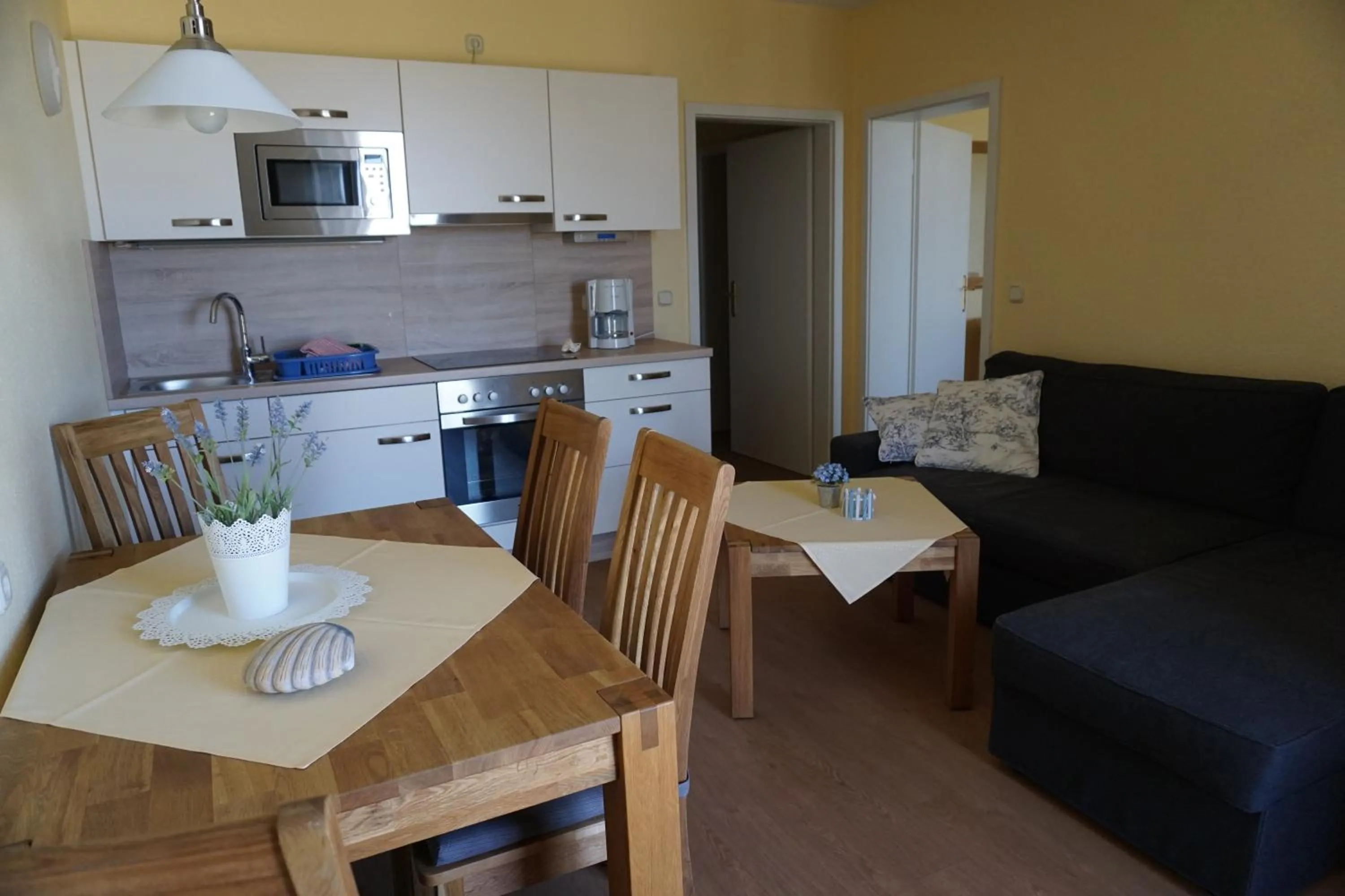 Kitchen or kitchenette in Parkhotel Seeblick