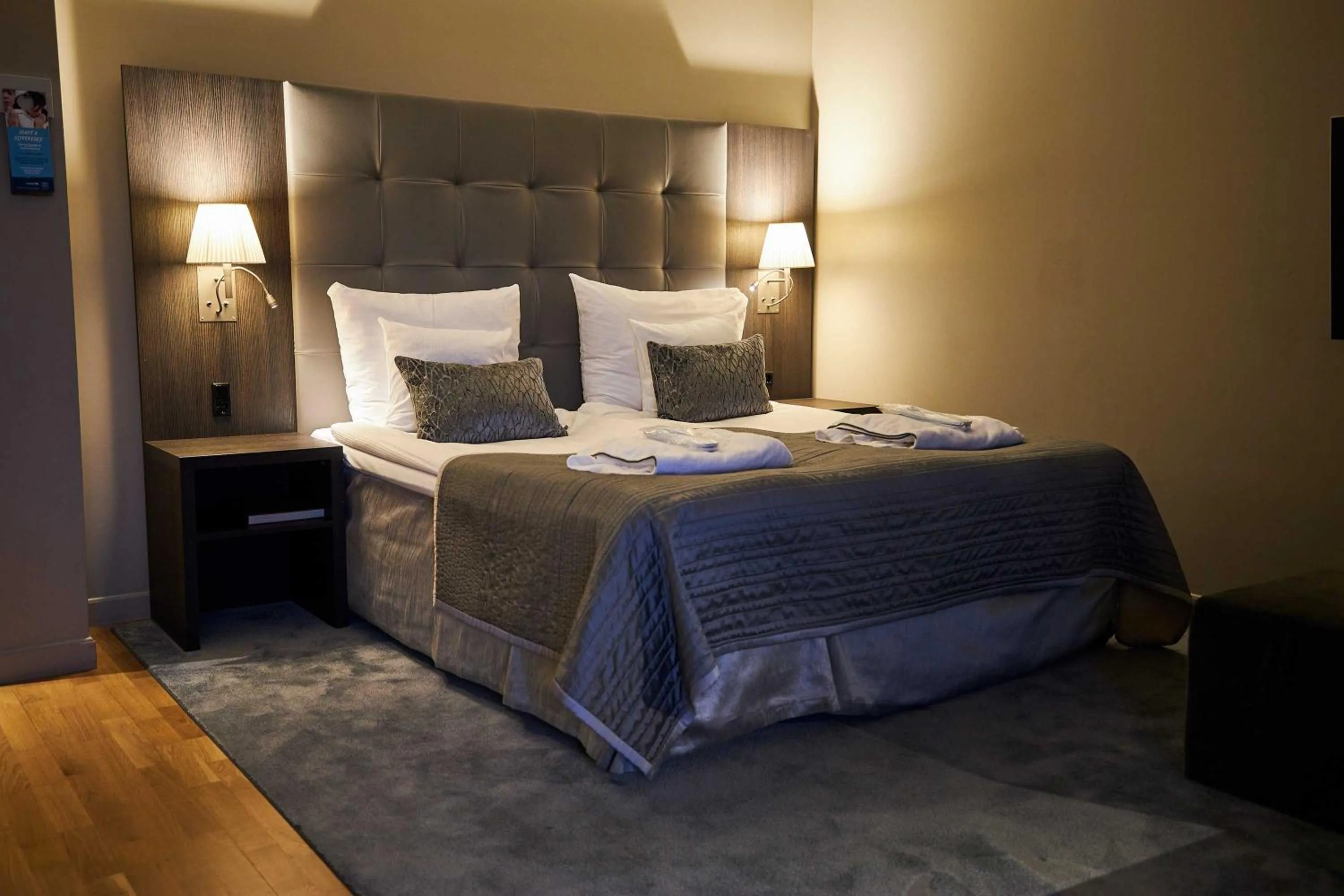 Bed in Clarion Hotel Post