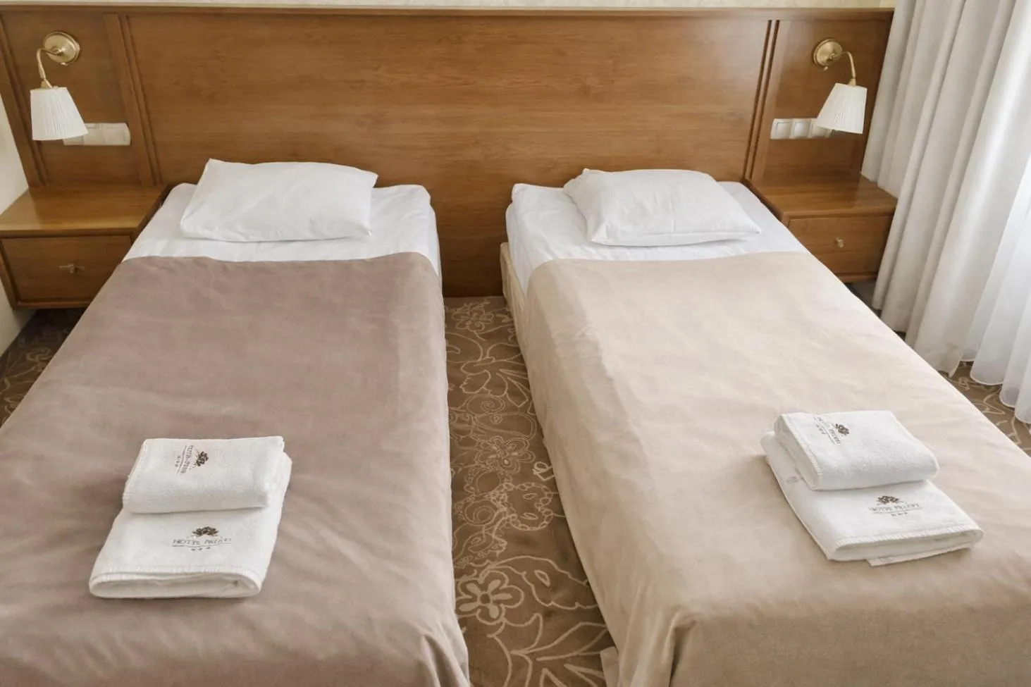 Bed in Hotel Pruski