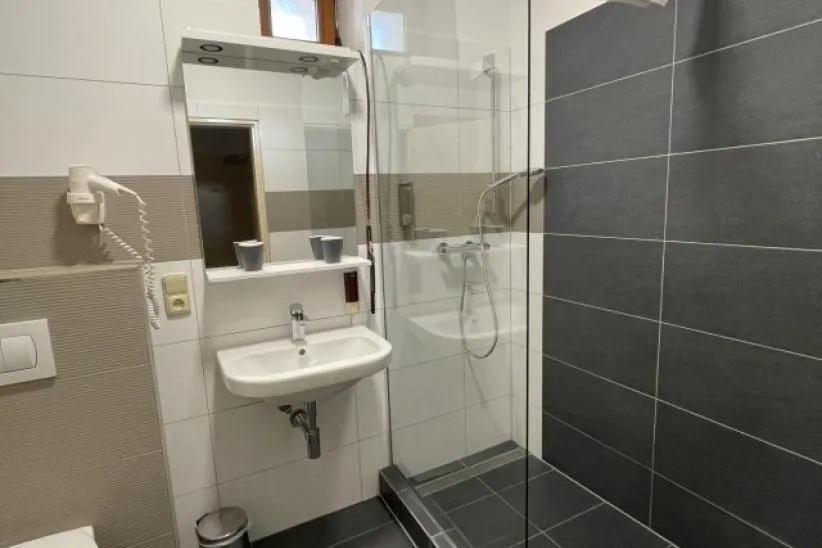 Shower in Kolštejn wellness centrum