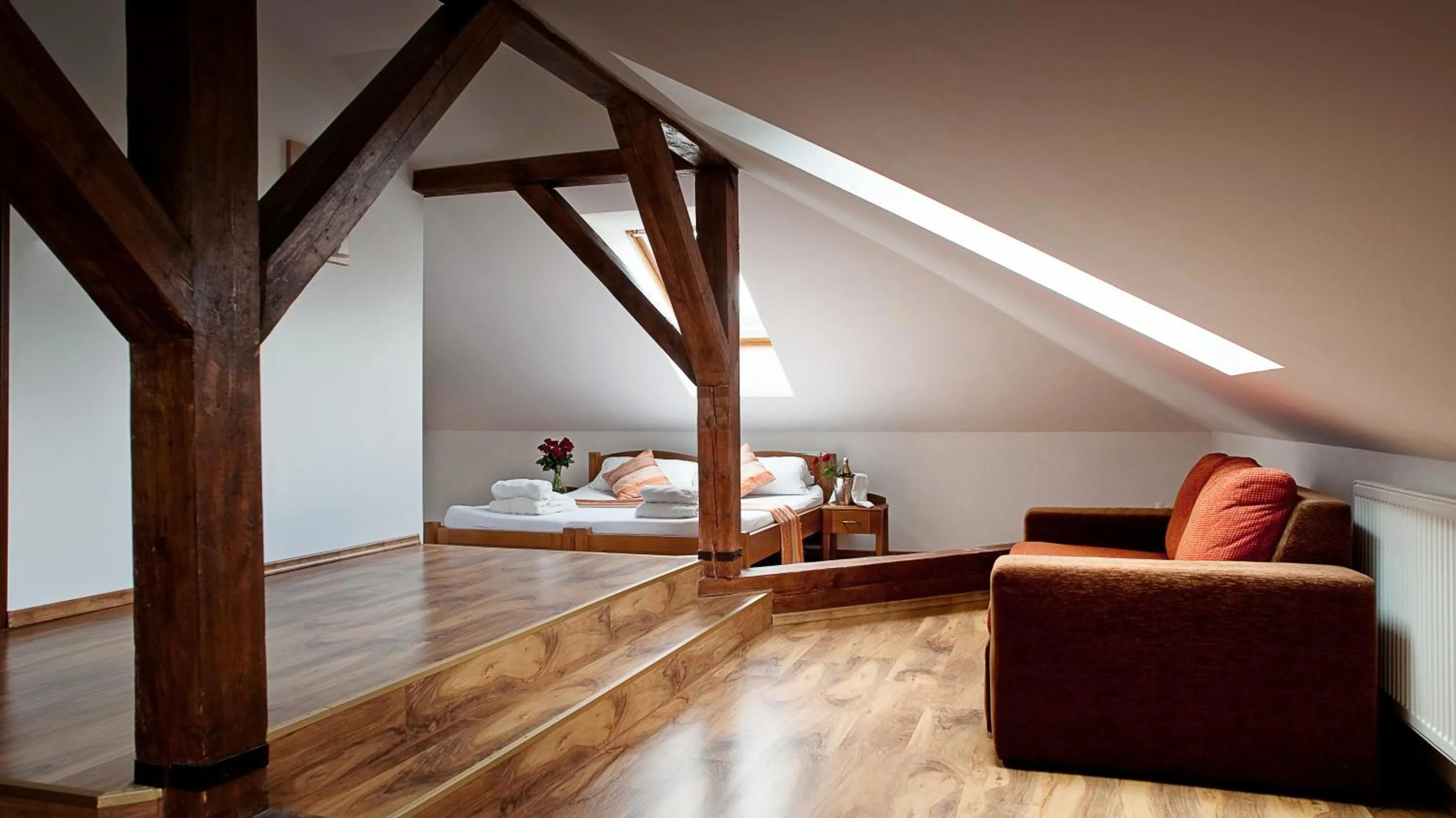 Bedroom, Bed in Kolštejn wellness centrum