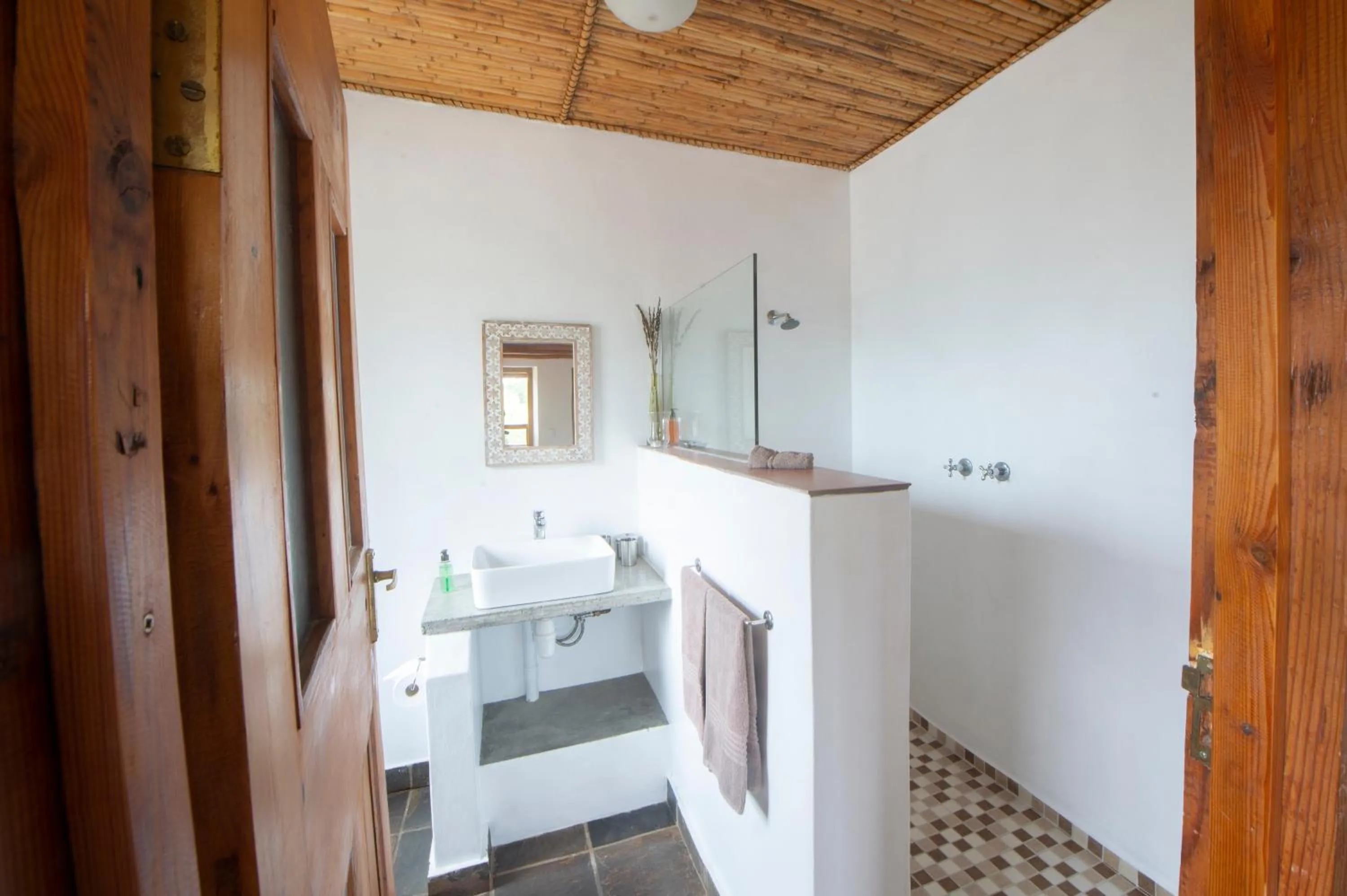 Bathroom in At the Woods Guest House