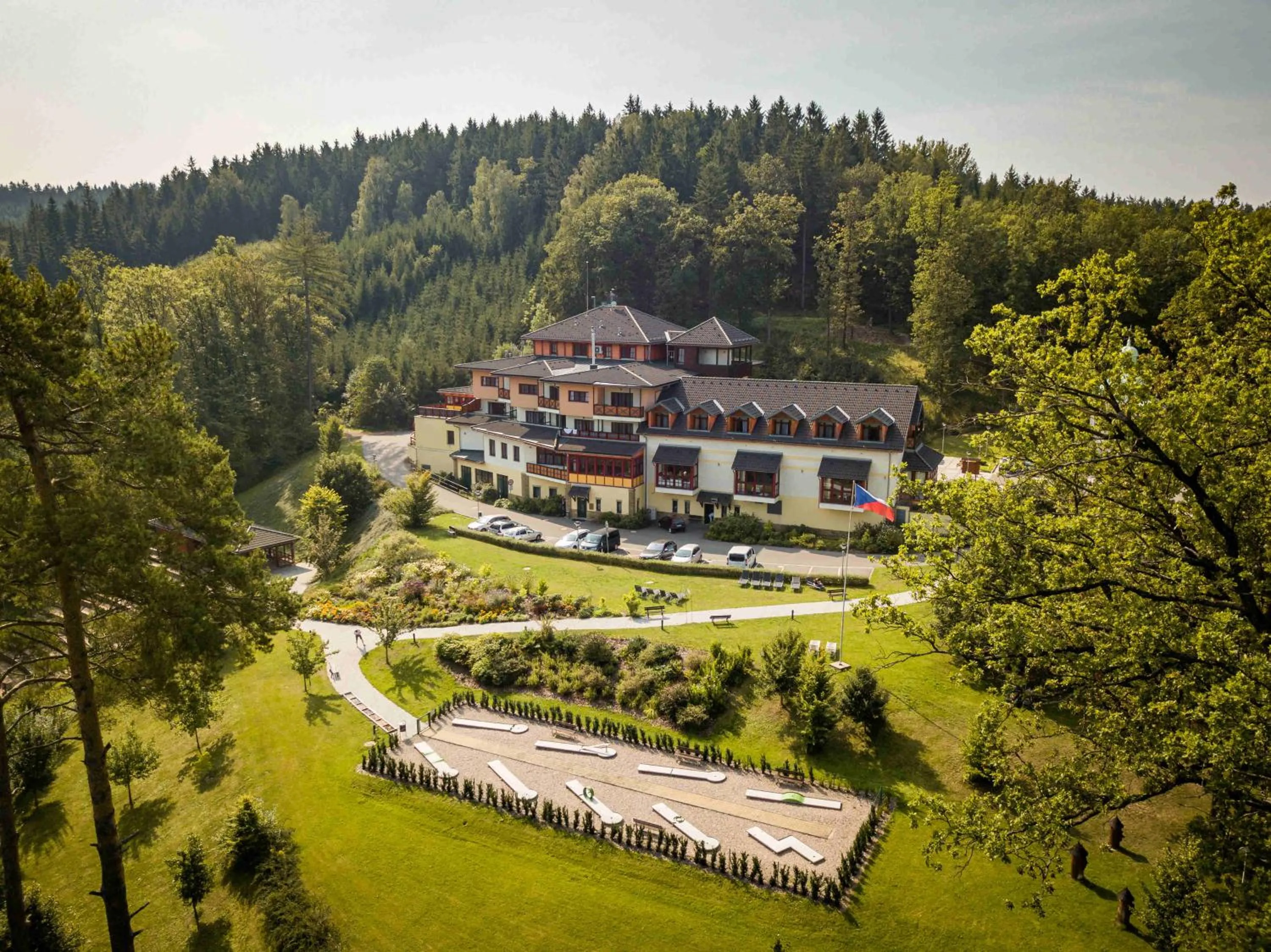 Golfcourse in Hotel Studanka