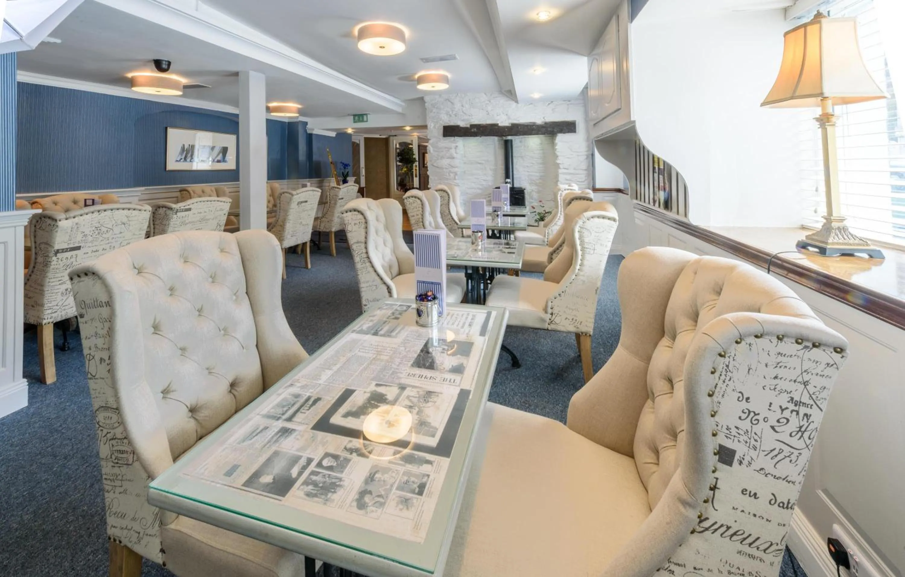 Dining area in The Blue Haven Hotel