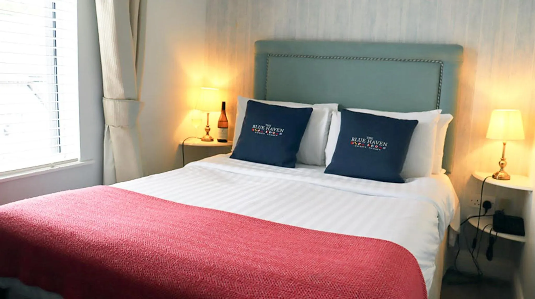 Bed in The Blue Haven Hotel