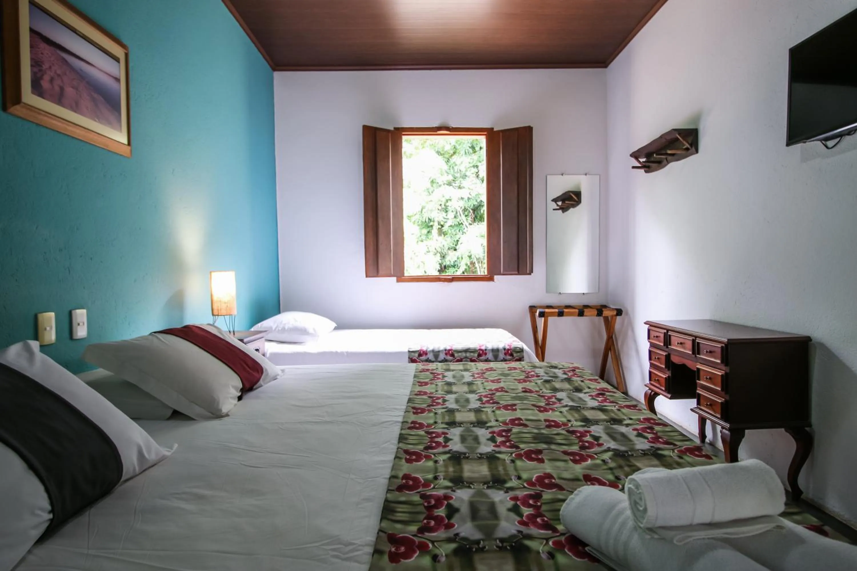 Bed in Pousada Arvoredo