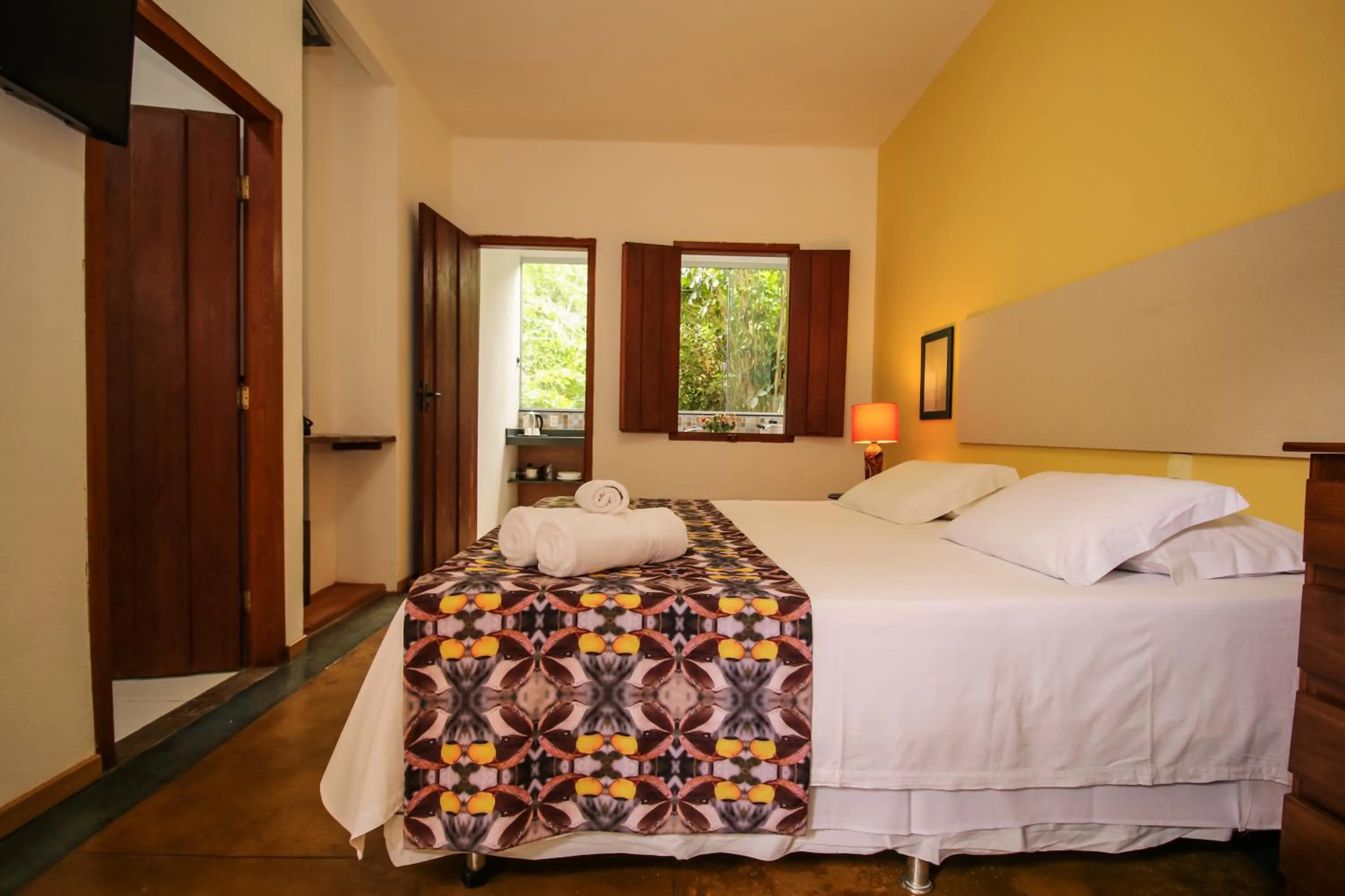 Bed in Pousada Arvoredo