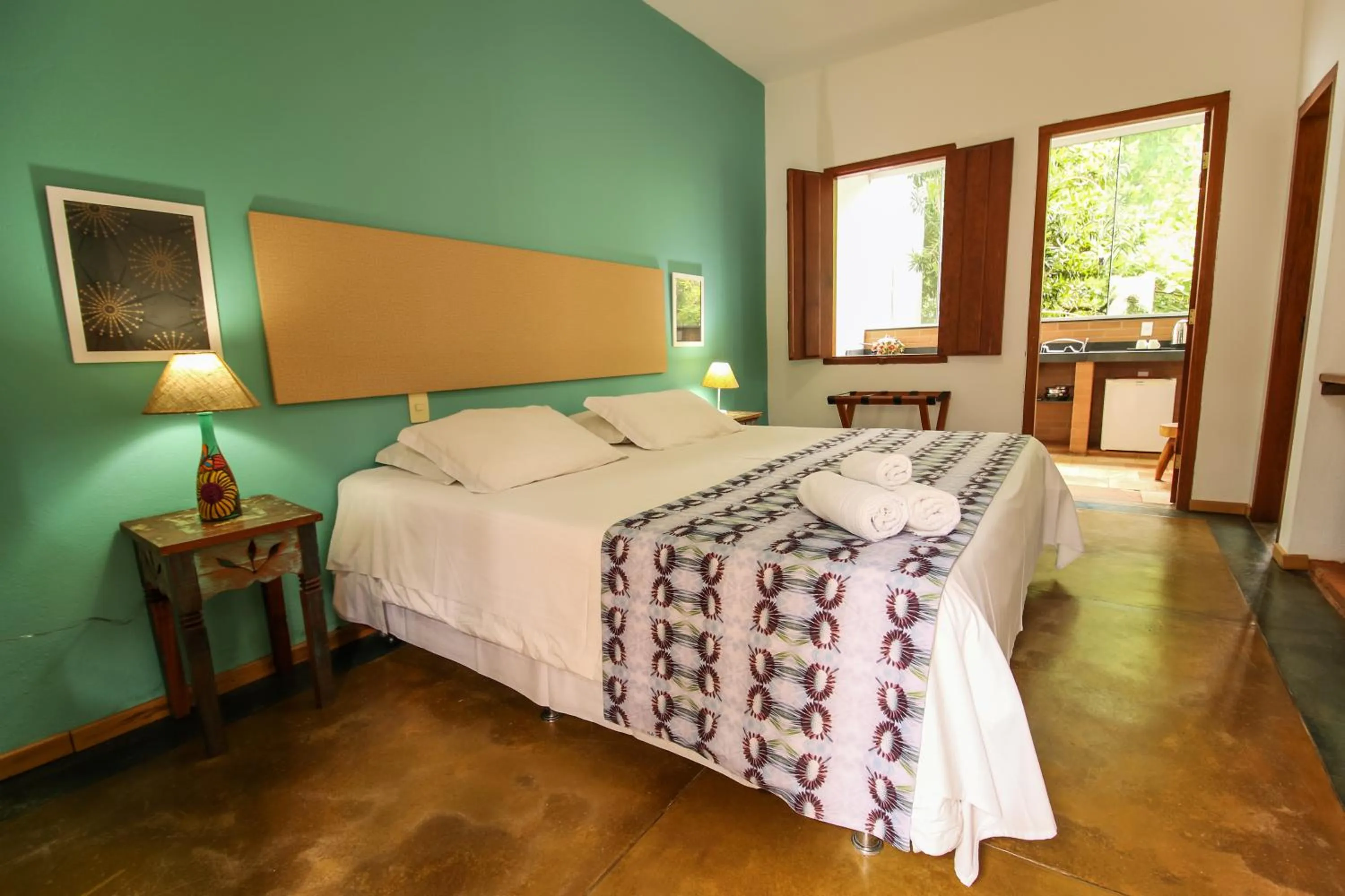 Bed in Pousada Arvoredo