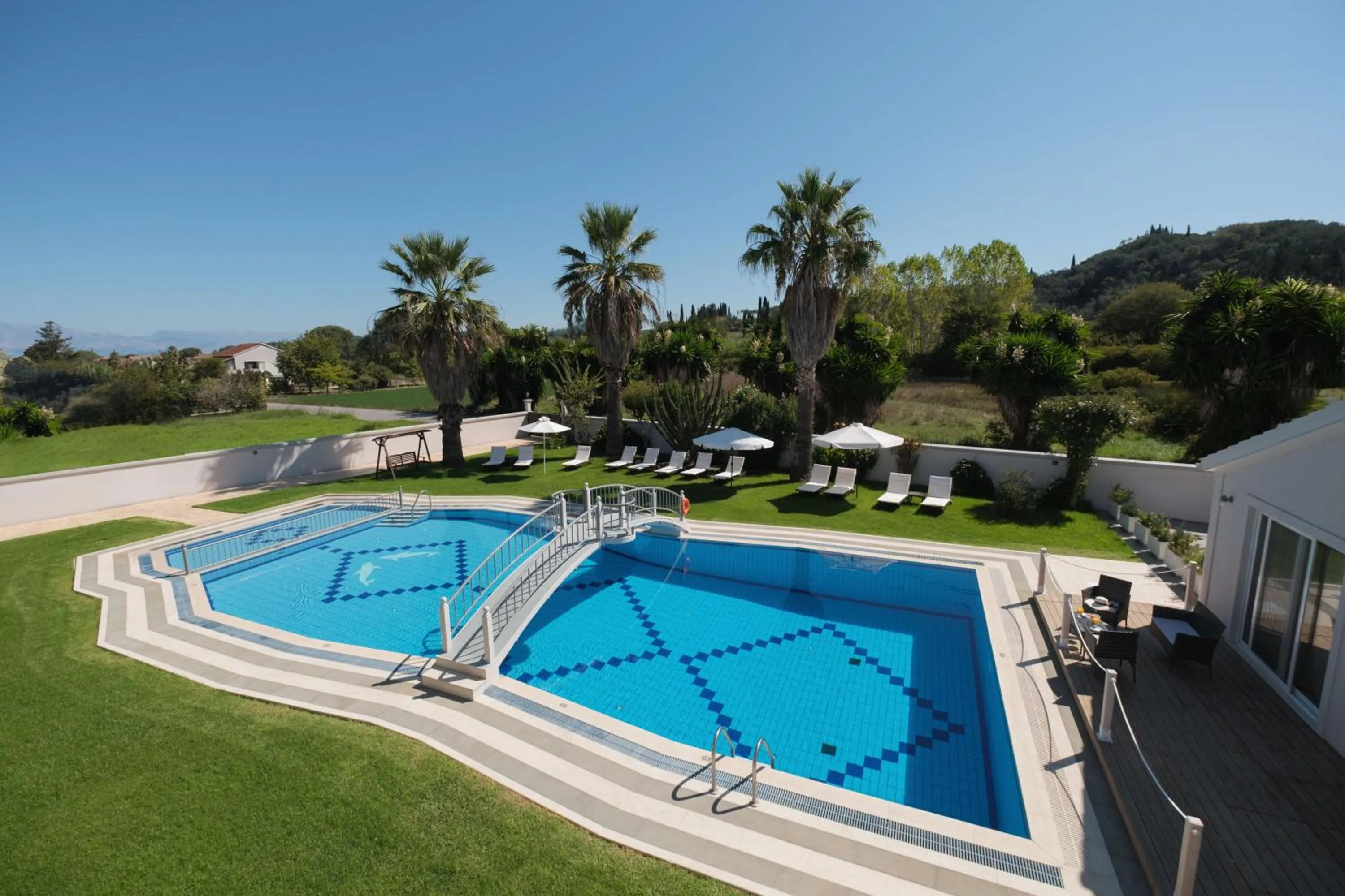 Swimming pool in Dimitris Apartments