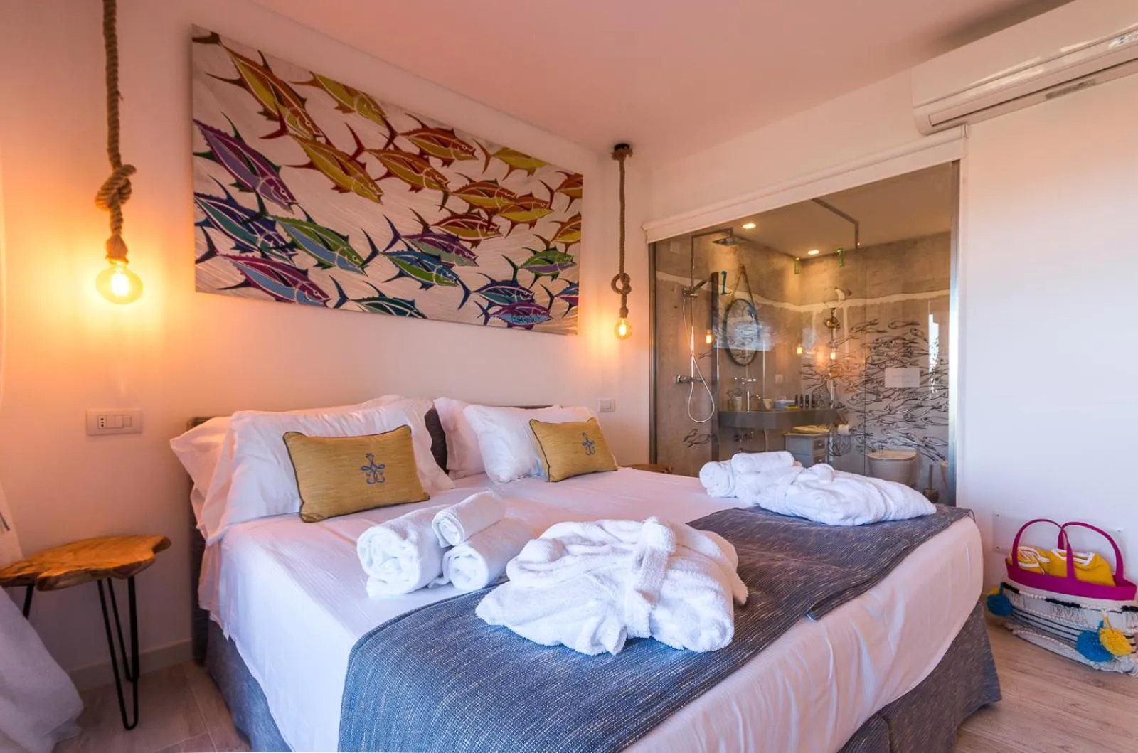 Deluxe Double Room with Balcony and Sea View - single occupancy in Geco di Giada Art Suites - Adult Only